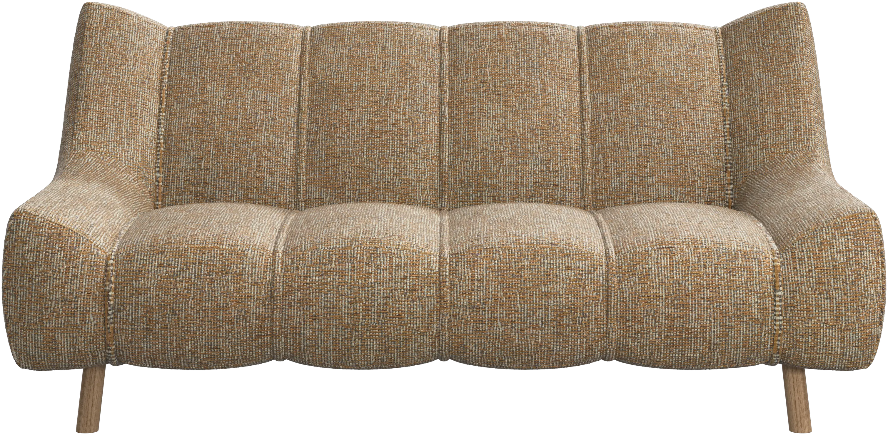 Nawabari 2 seater sofa, wooden leg