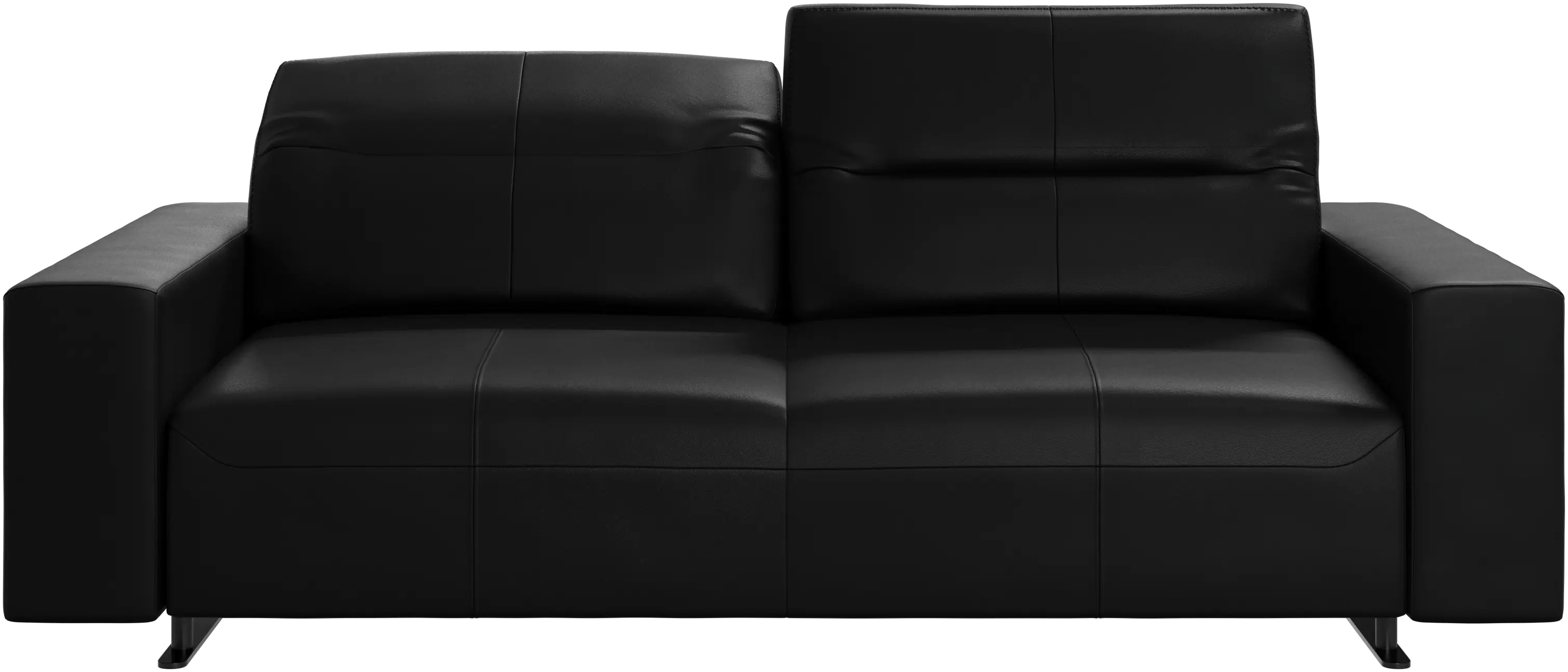 Hampton sofa with adjustable back and storage on the right side