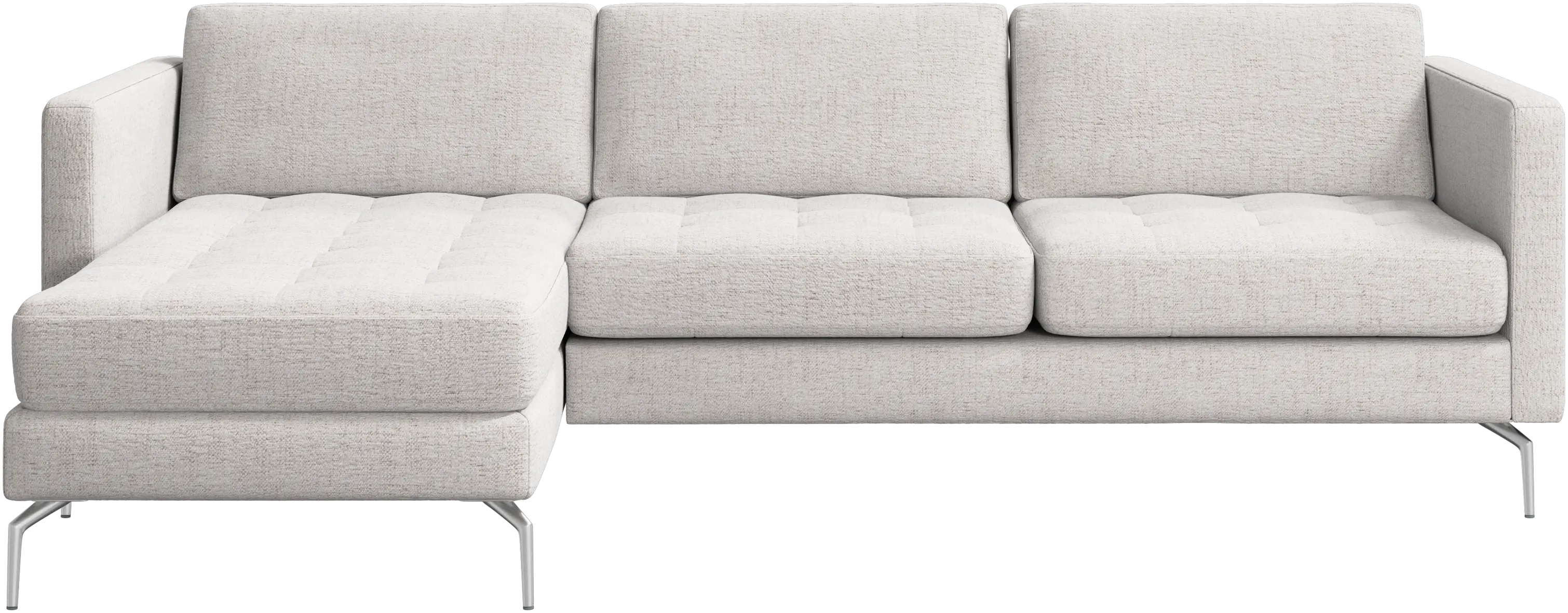 Osaka sofa with resting unit, tufted seat