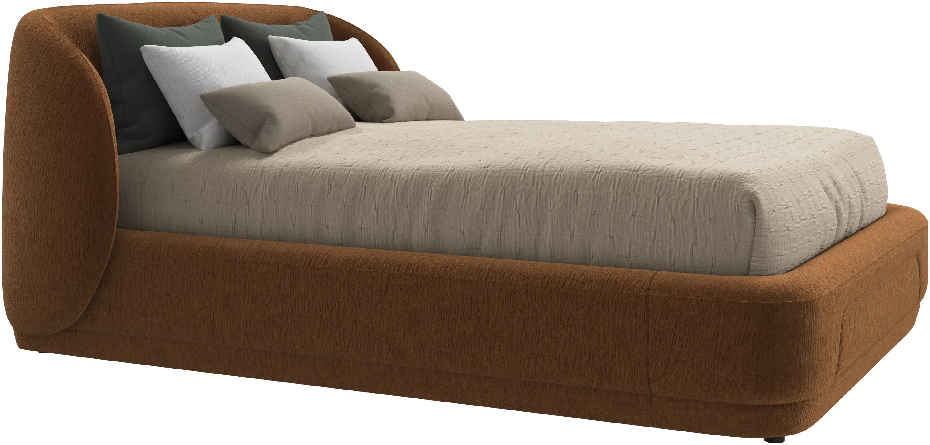 Bolzano bed with slats  - W140xL190cm