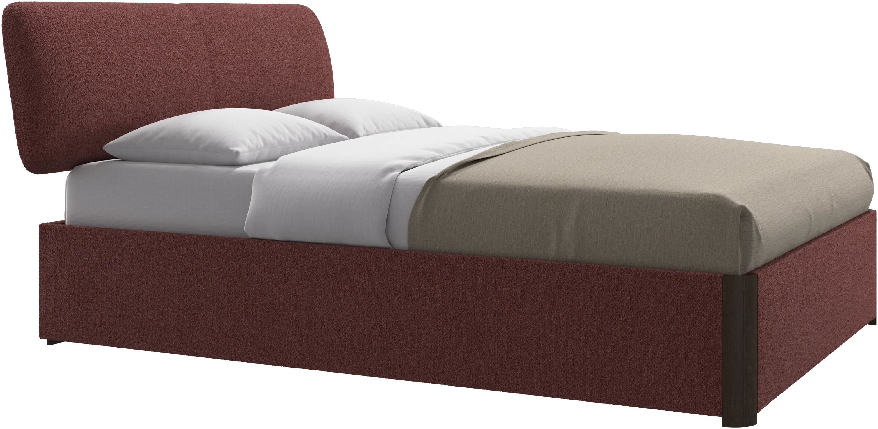 Element bed, bed-mounted headboard, with slats, excl. mattress