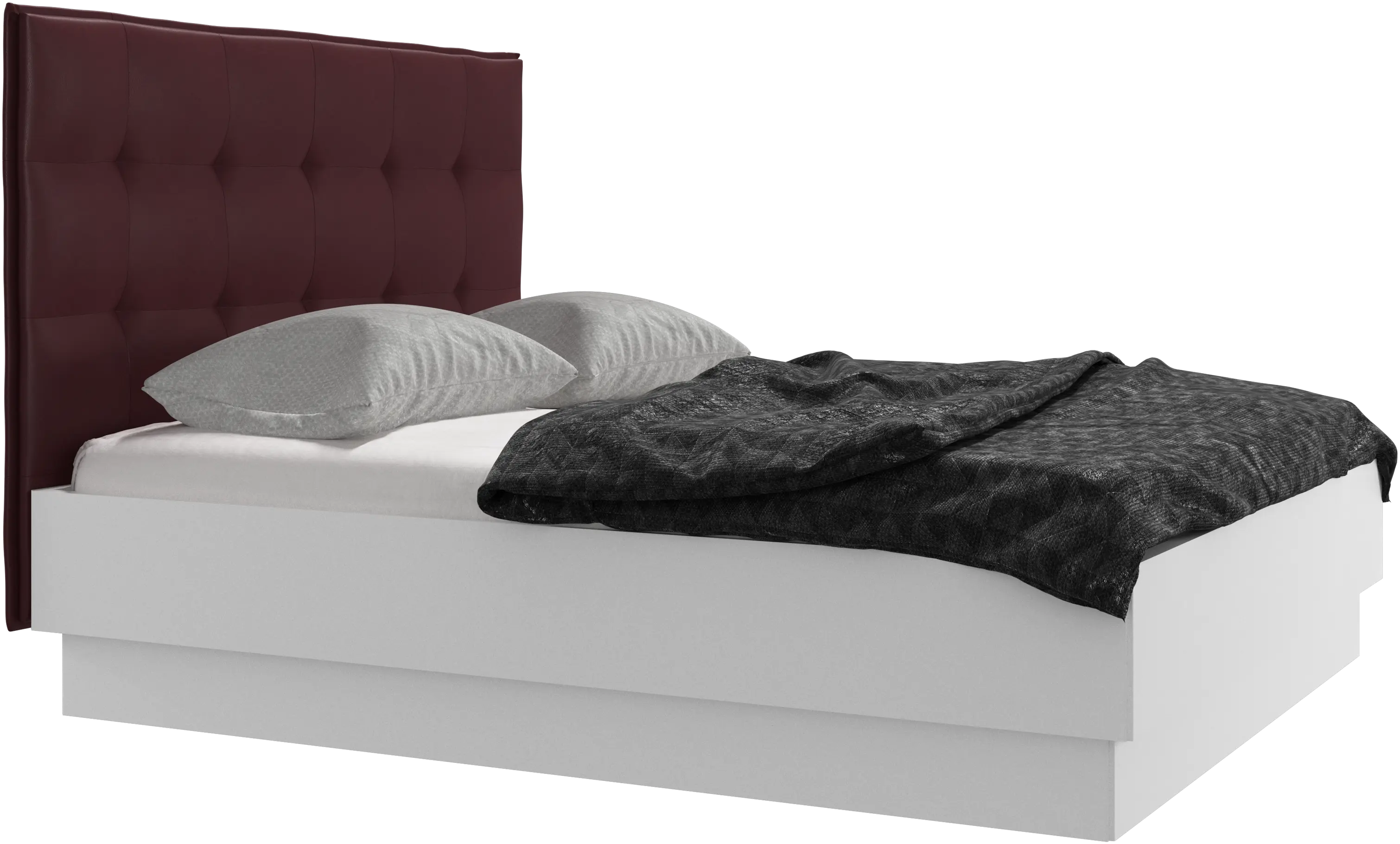 Lugano Bett mit Lattenrost und Staufach unter hochklappbarer Liegefläche, Matratze gegen Aufpreis
