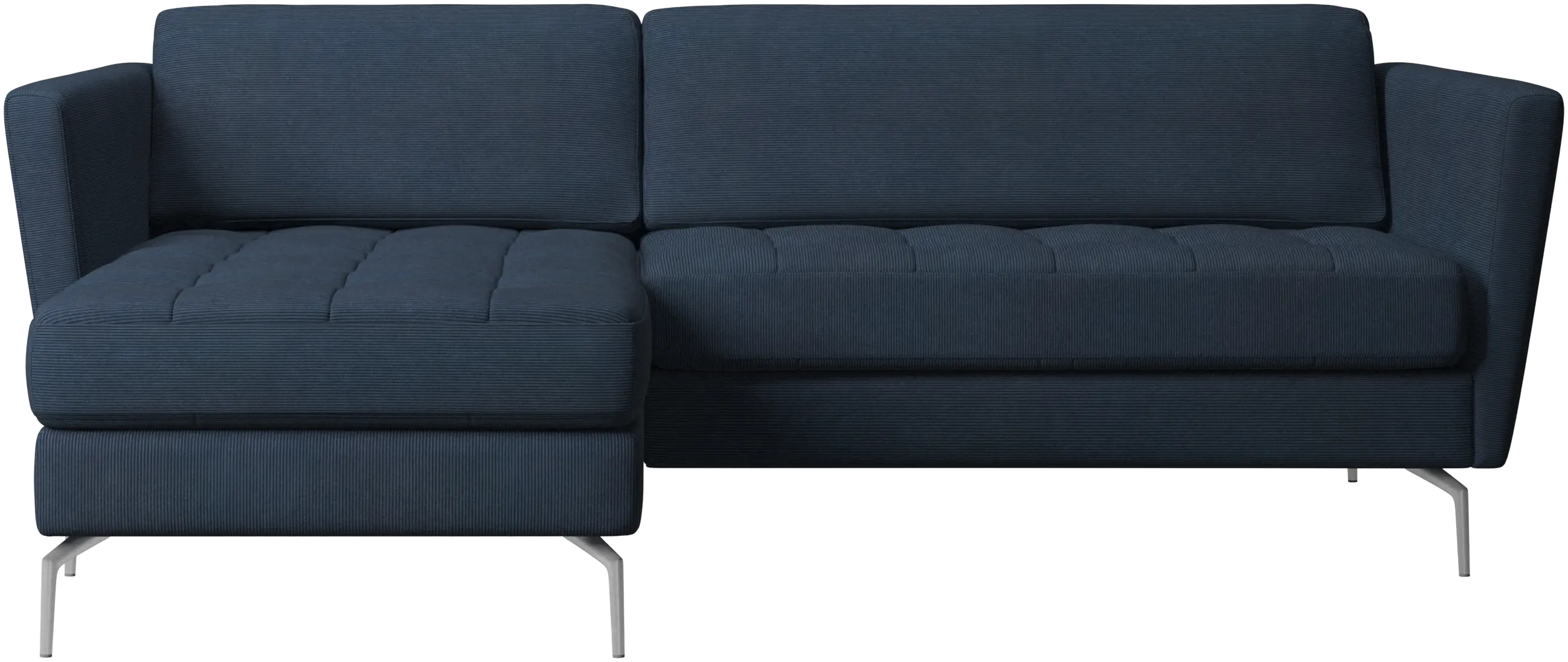 Osaka sofa with resting unit, tufted seat