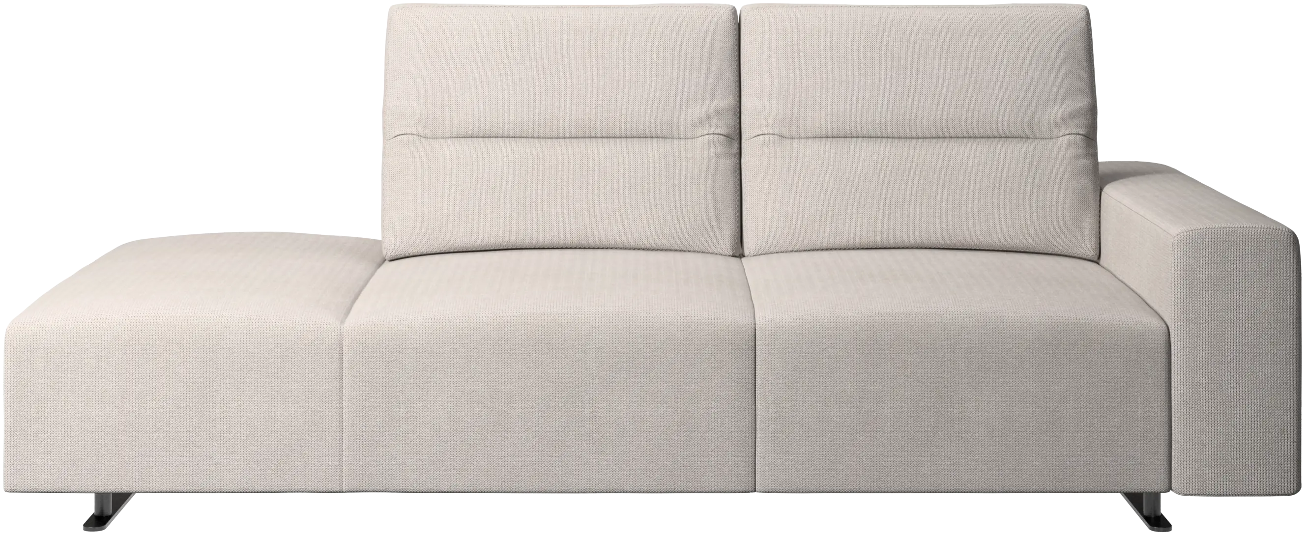 Canapé Hampton avec dossier réglable et chaise longue côté gauche, accoudoir droit
