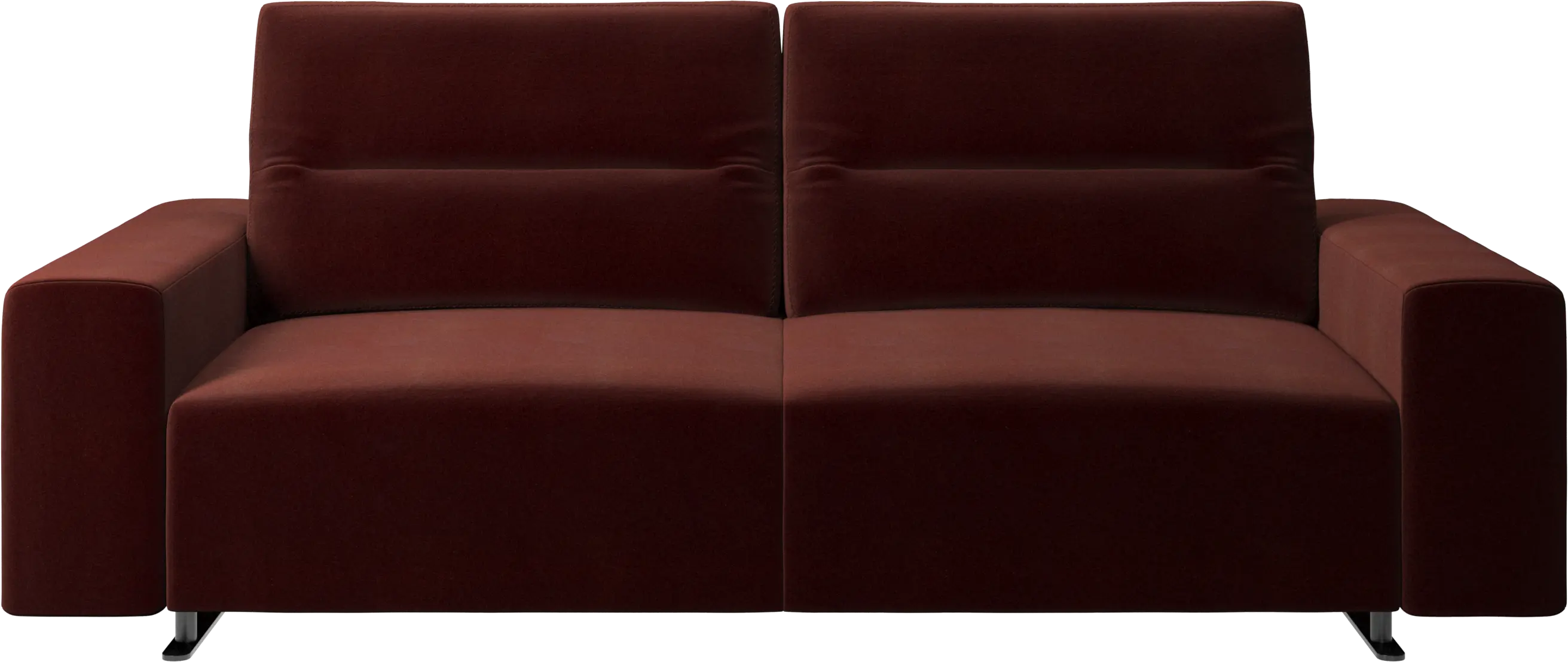 Hampton sofa with adjustable back and storage on the right side