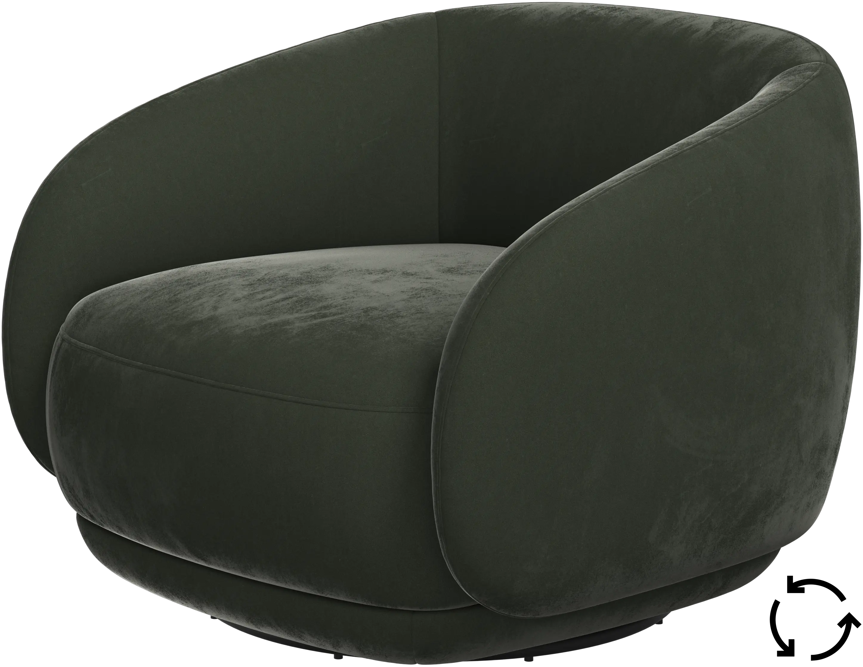 Bolzano chair with swivel base