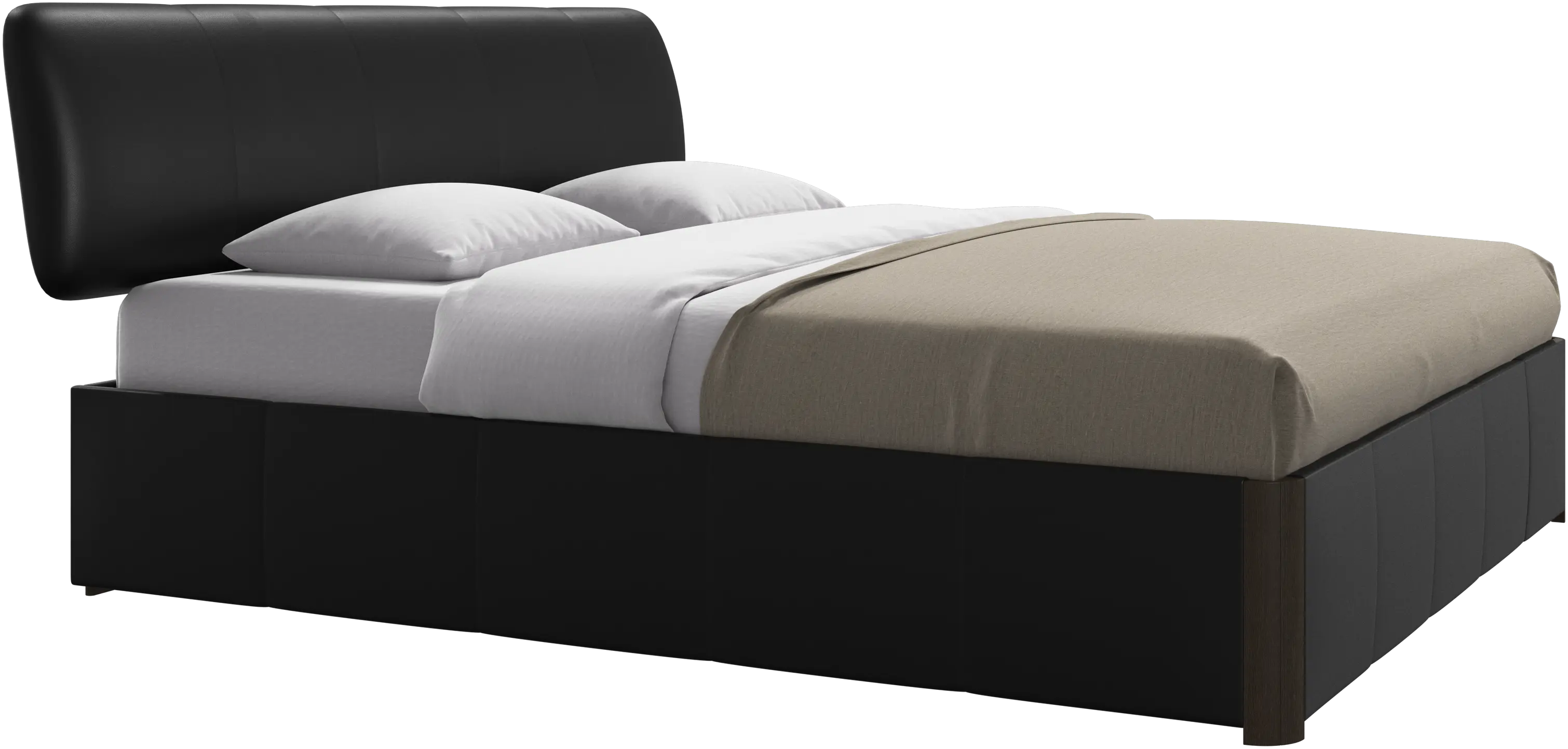 Element bed, bed-mounted headboard, with slats, excl. mattress