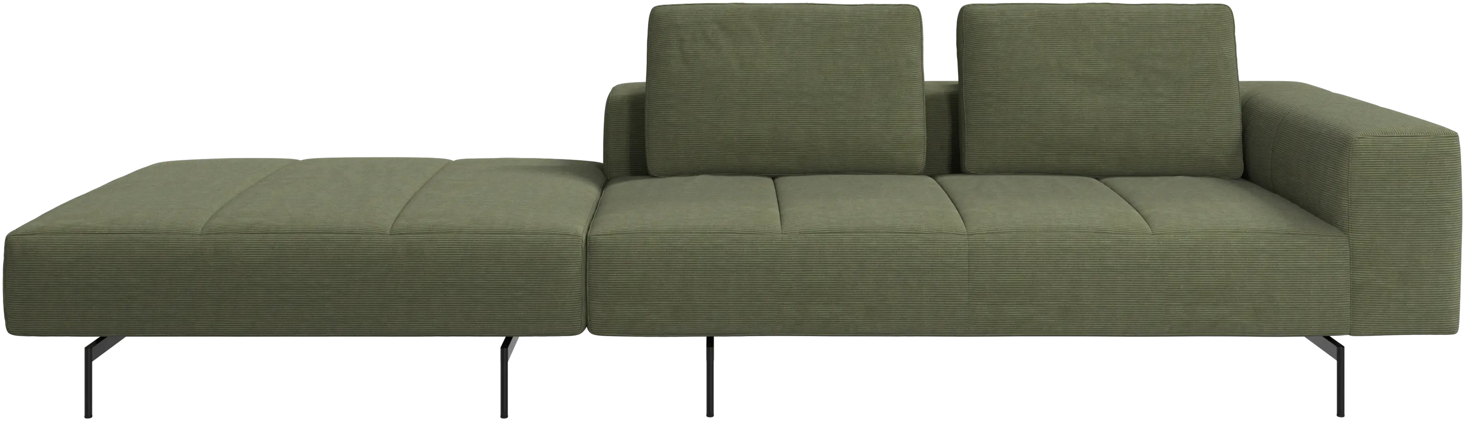 Amsterdam sofa with footstool on left side