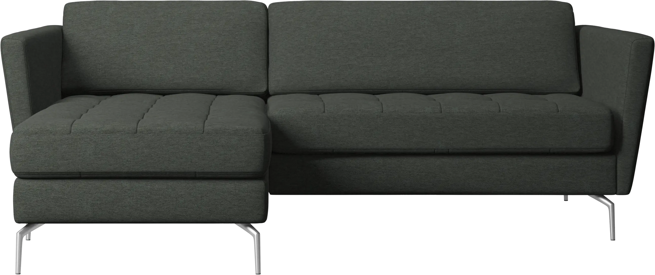 Osaka sofa with resting unit, tufted seat