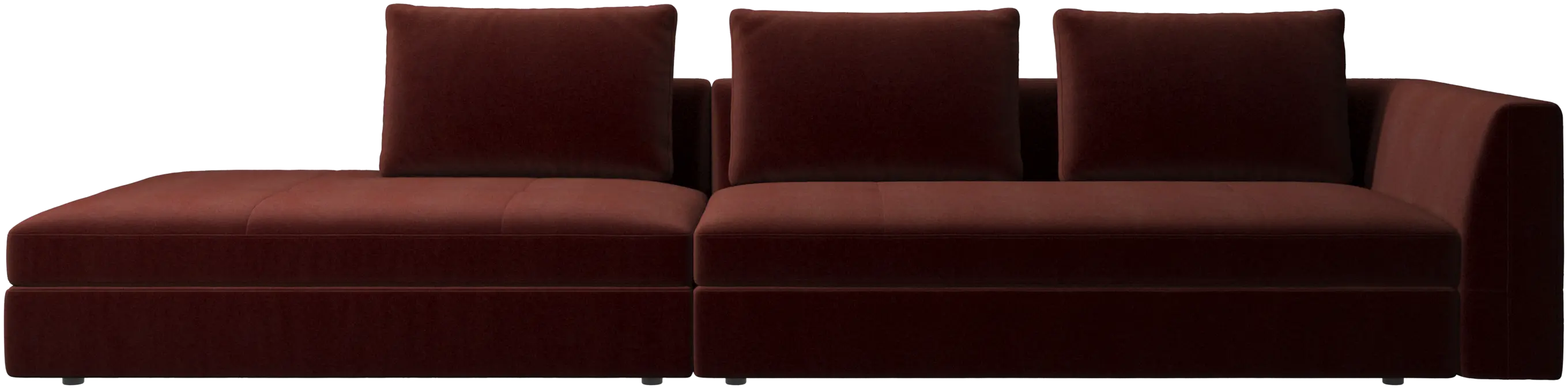 Bergamo sofa with lounging unit