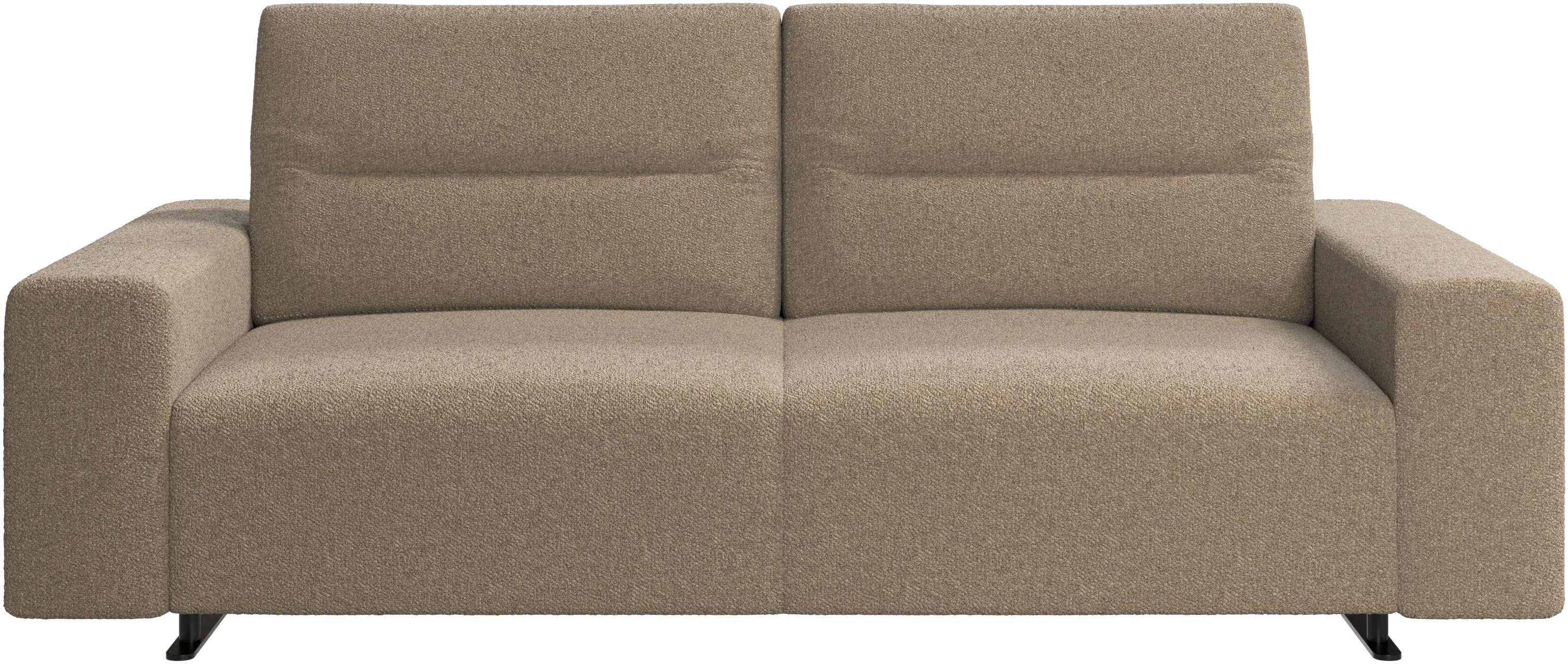 Hampton sofa with adjustable back and storage on the right side