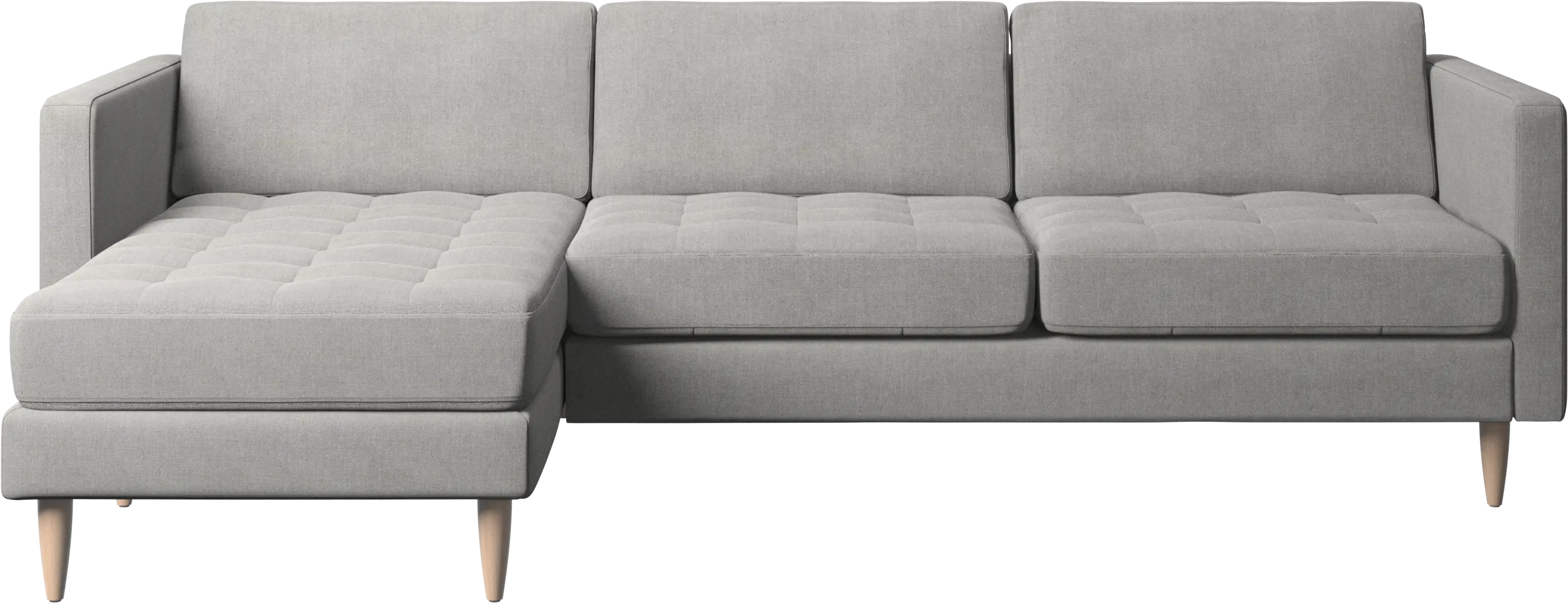 Osaka sofa with resting unit, tufted seat