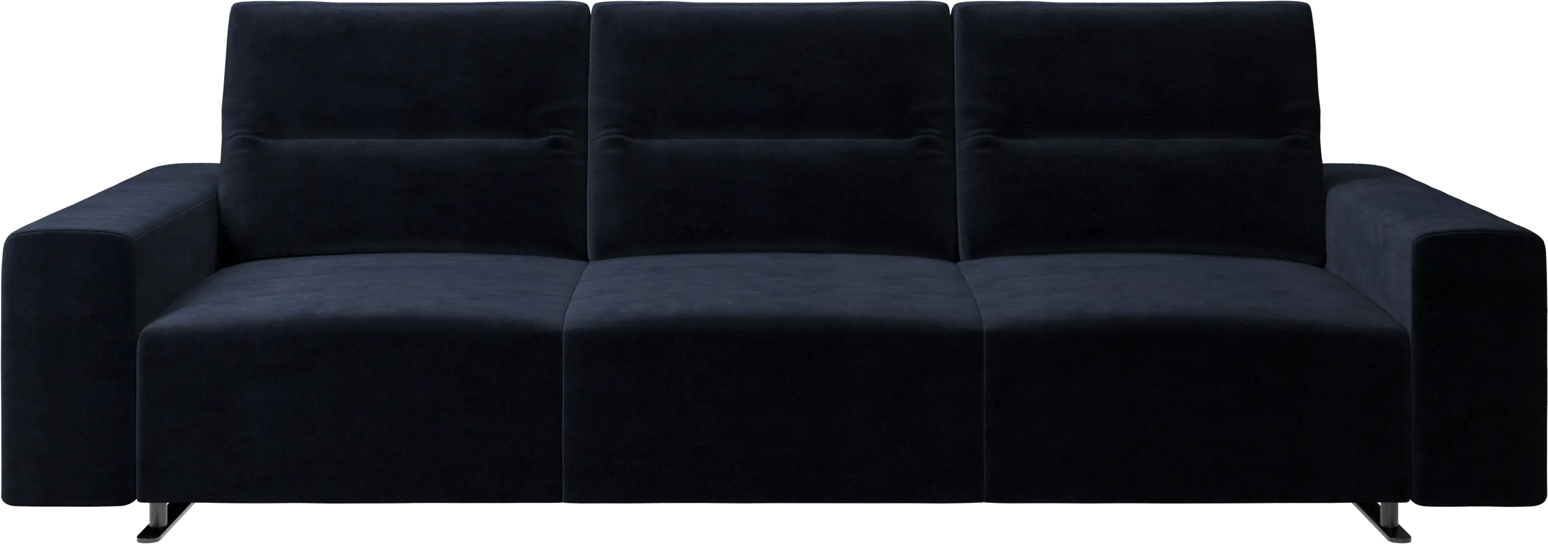 Hampton sofa with adjustable back and storage on the right side