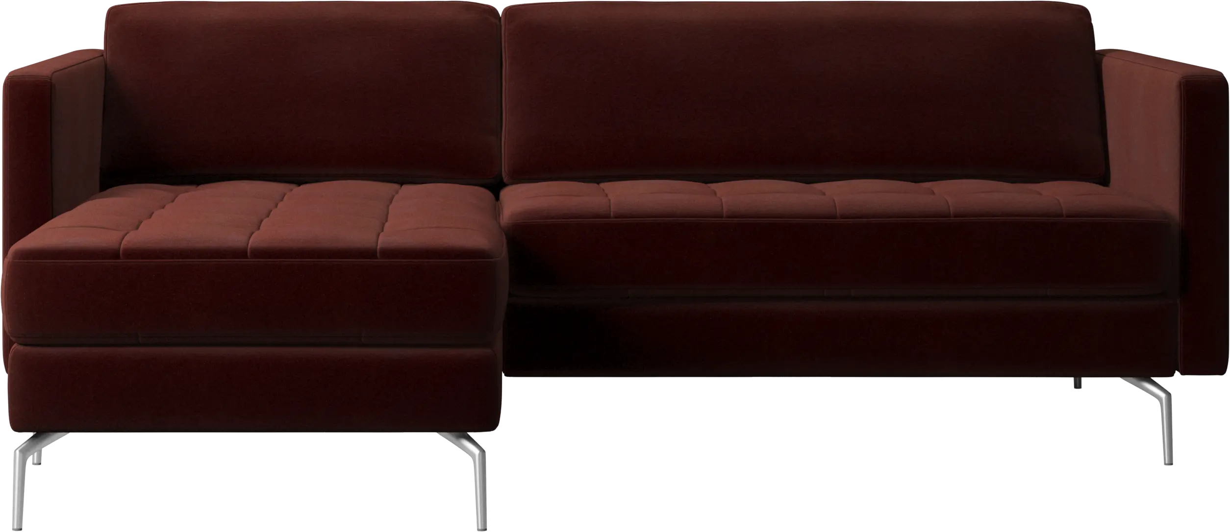 Osaka sofa with resting unit, tufted seat