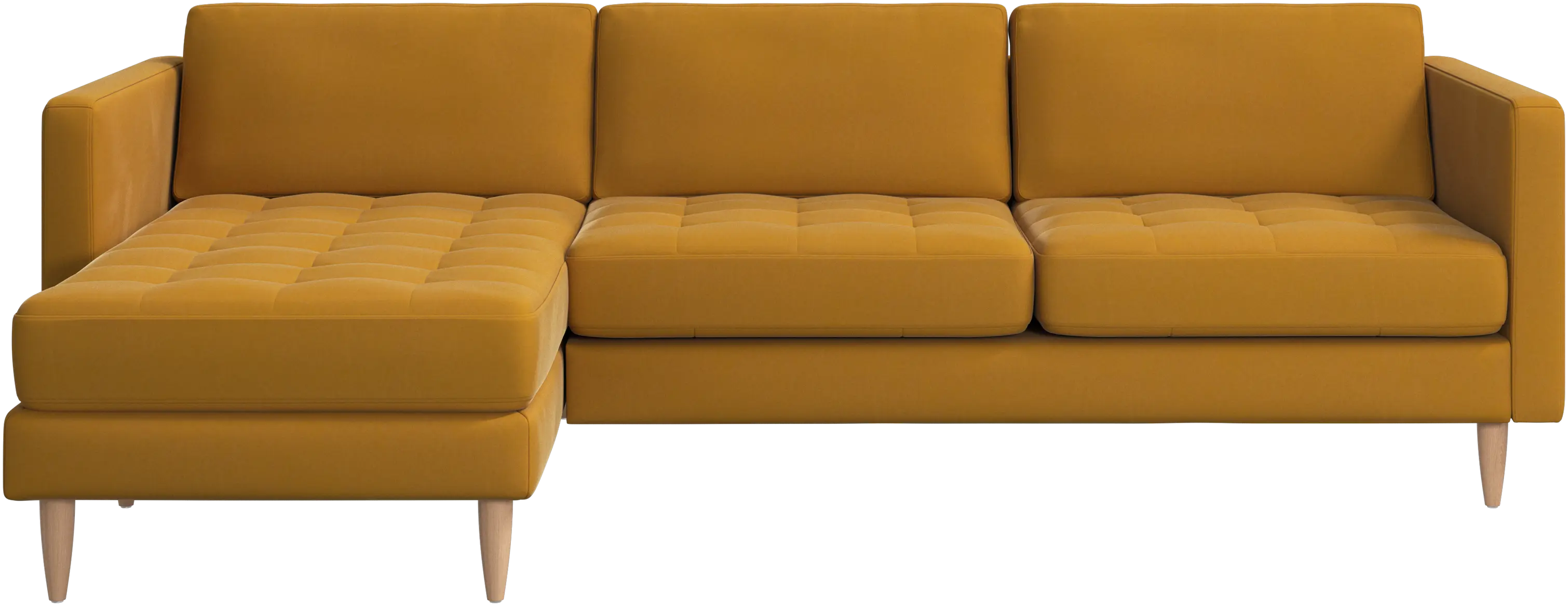 Osaka sofa with resting unit, tufted seat