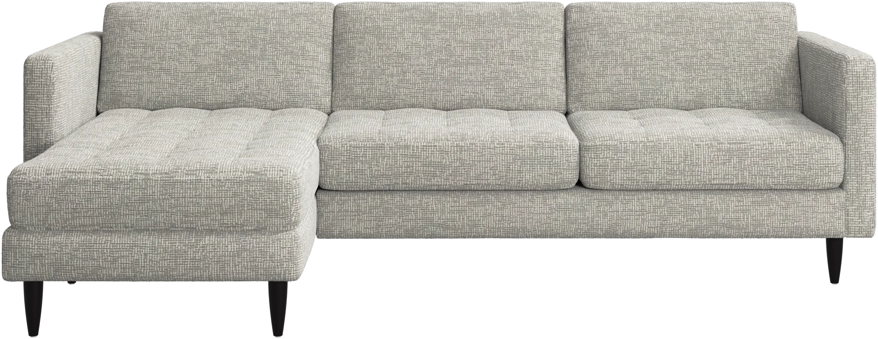 Osaka sofa with resting unit, tufted seat