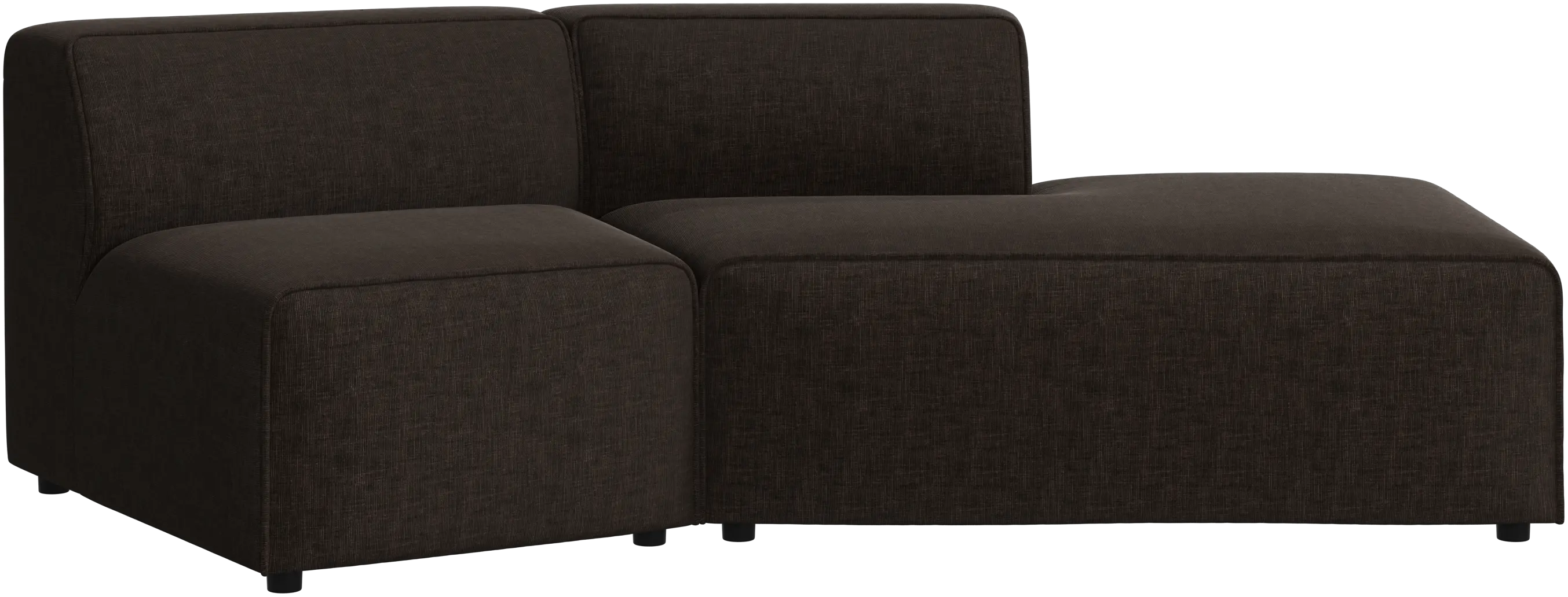 Zakrzywiona sofa Carmo z otwartym końcem, prawa
