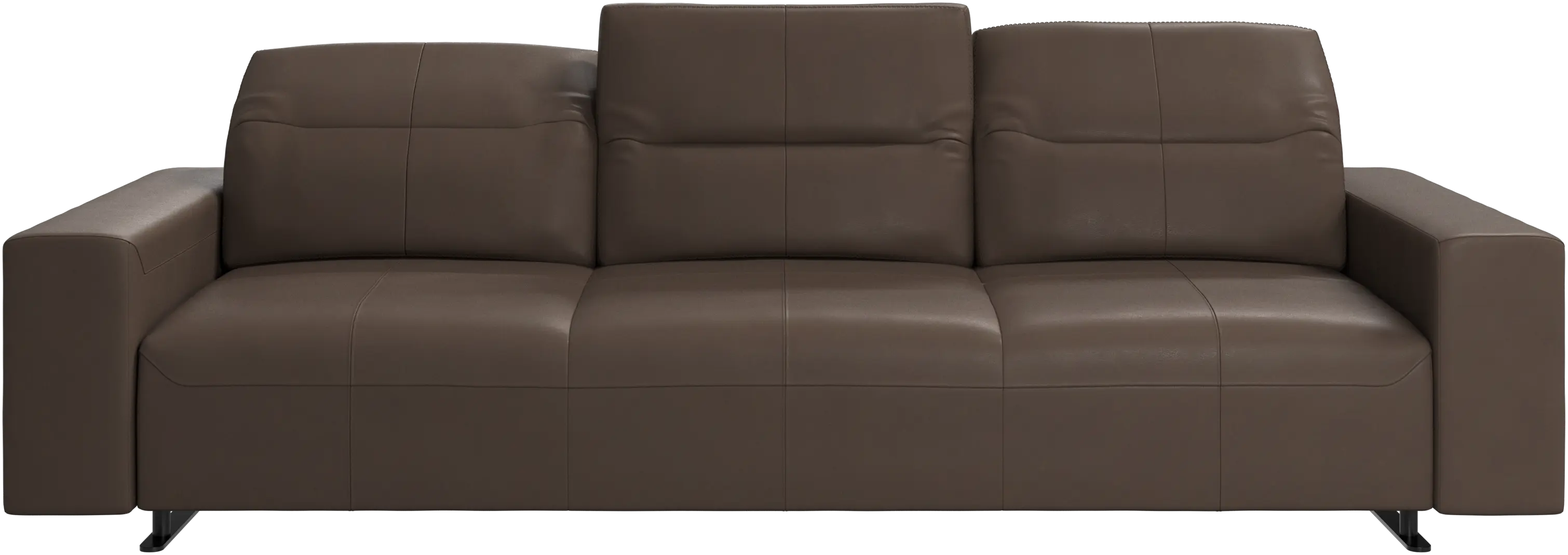 Hampton sofa with adjustable back and storage on the right side