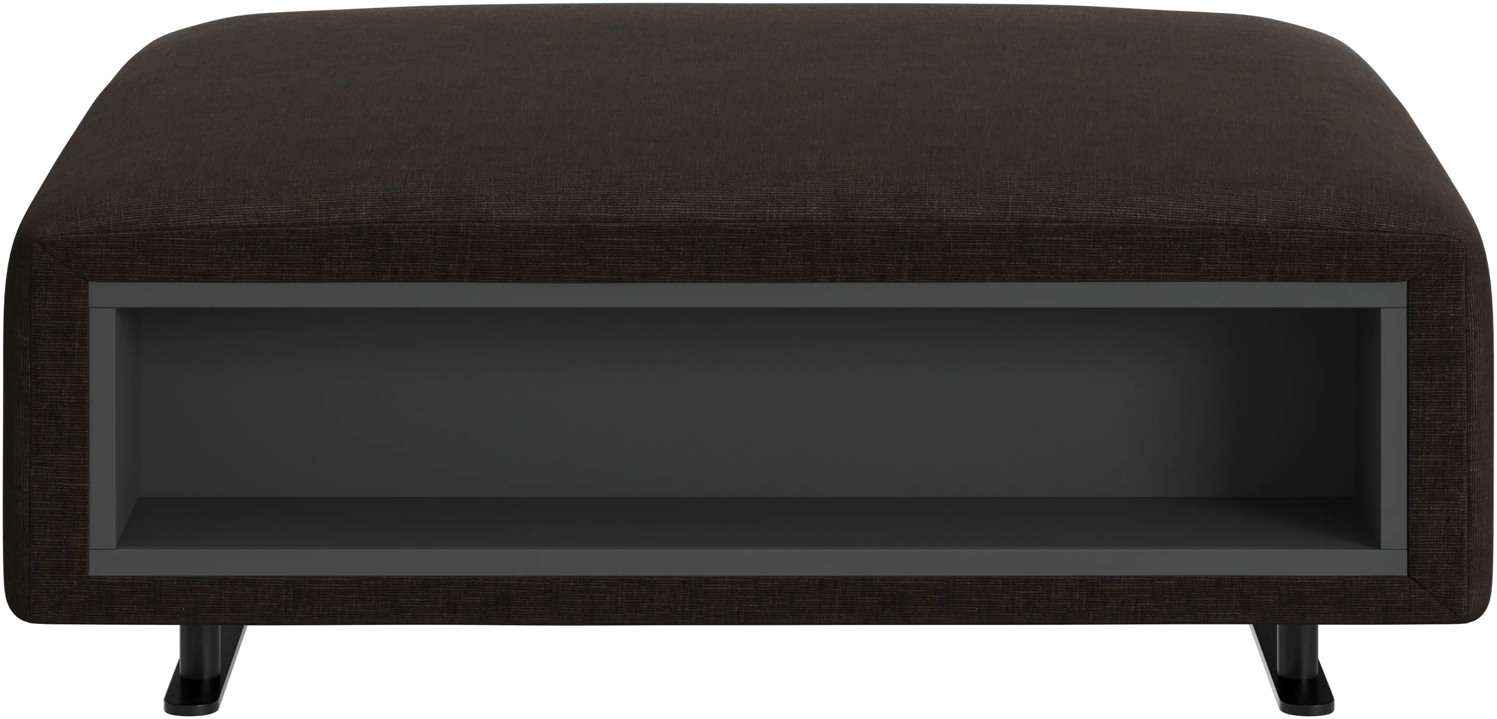 Hampton footstool with storage left and right sides