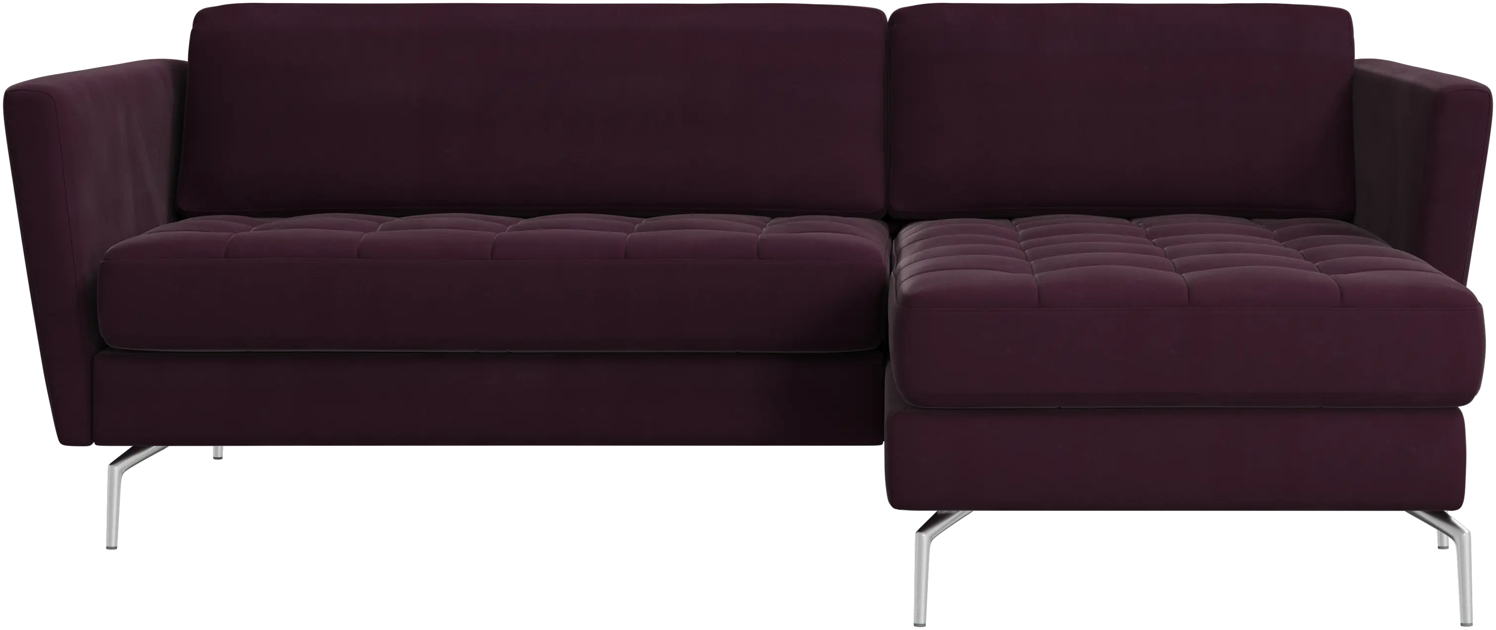 Osaka sofa with resting unit, tufted seat
