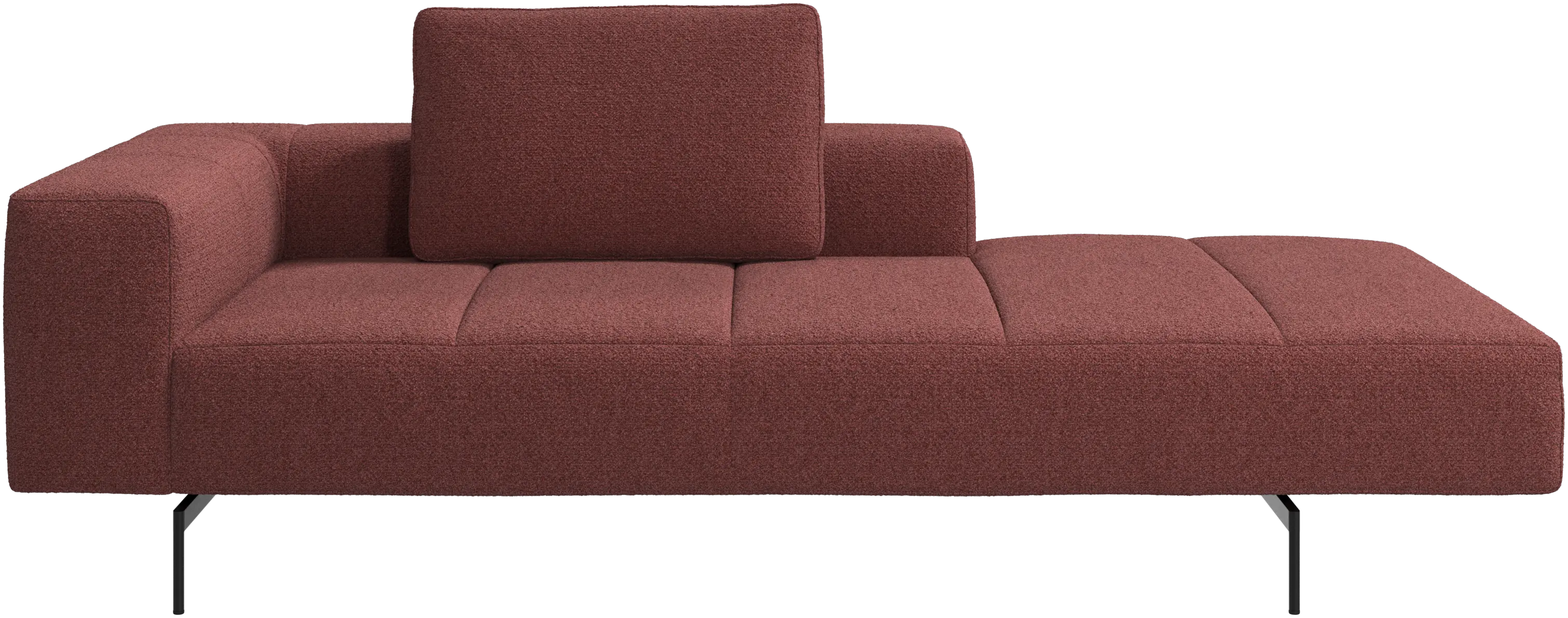 Amsterdam Iounging module for sofa, armrest left, open end right