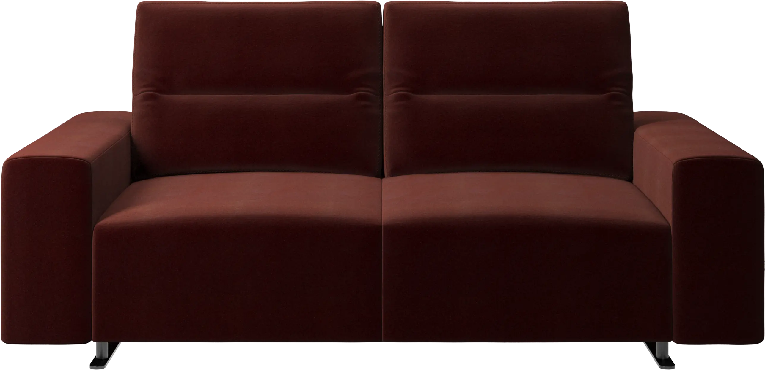 Hampton sofa with adjustable back and storage on the right side