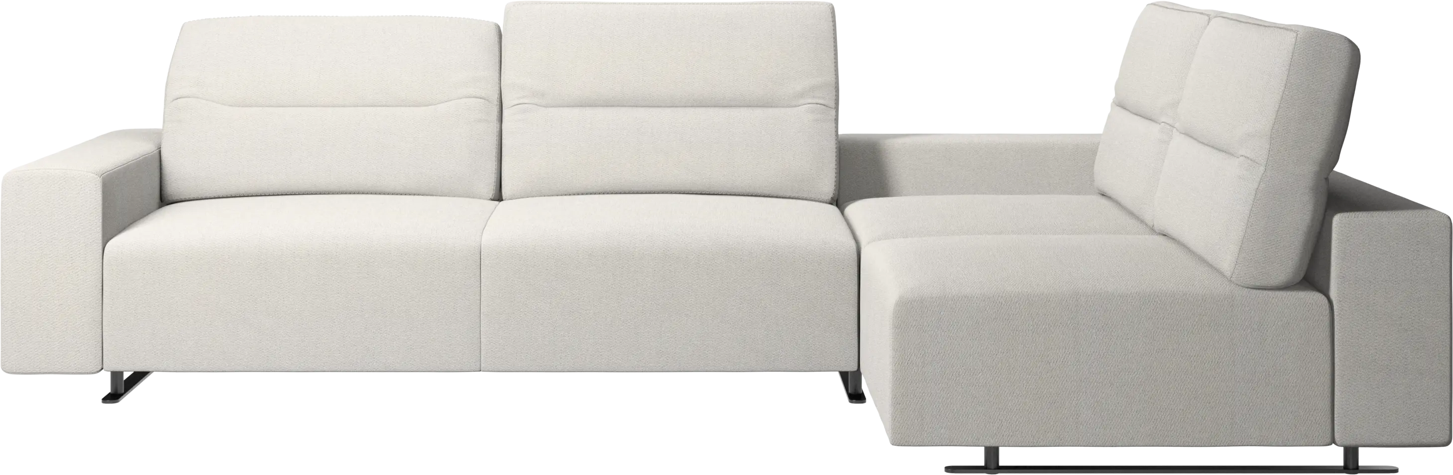 Hampton轉角沙發,附可調式背靠與左側收納空間