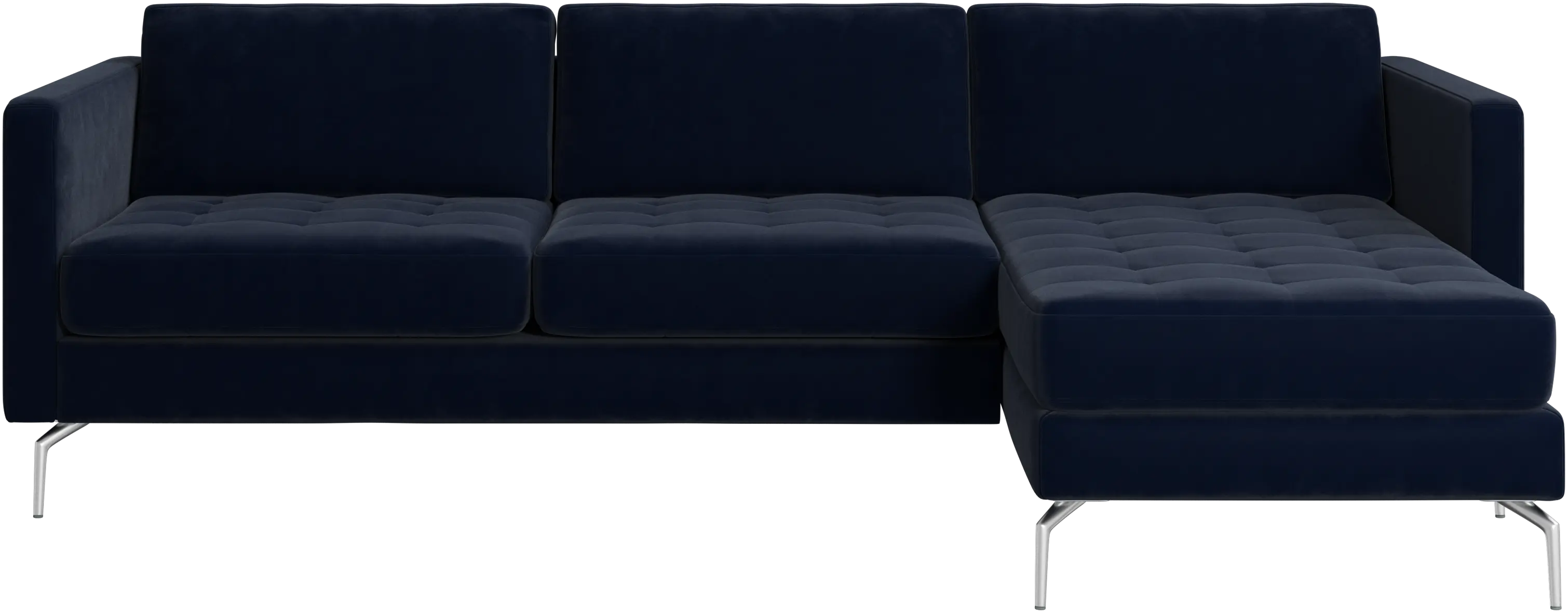Osaka sofa with resting unit, tufted seat