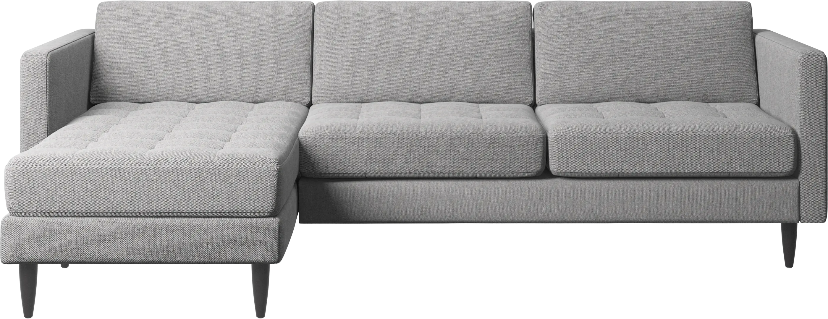 Osaka sofa with resting unit, tufted seat