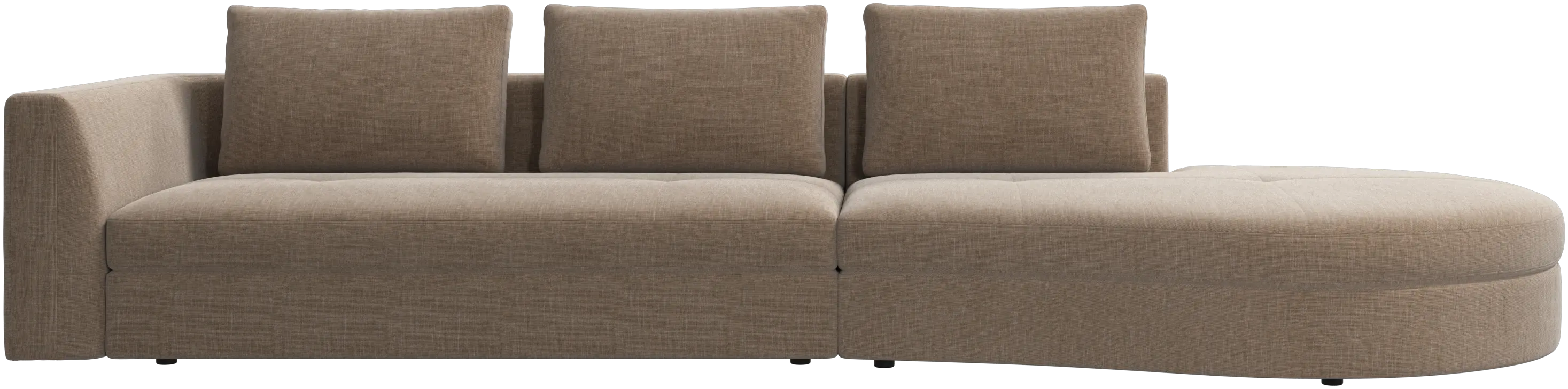 Bergamo Sofa mit rundem Loungemodul,rechts
