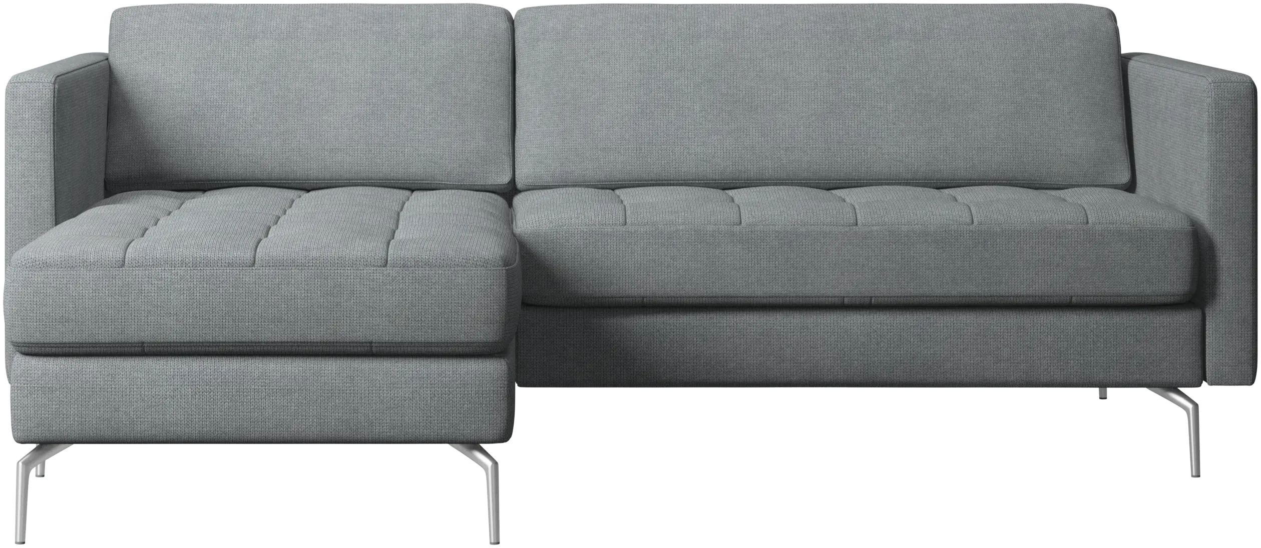 Osaka sofa with resting unit, tufted seat