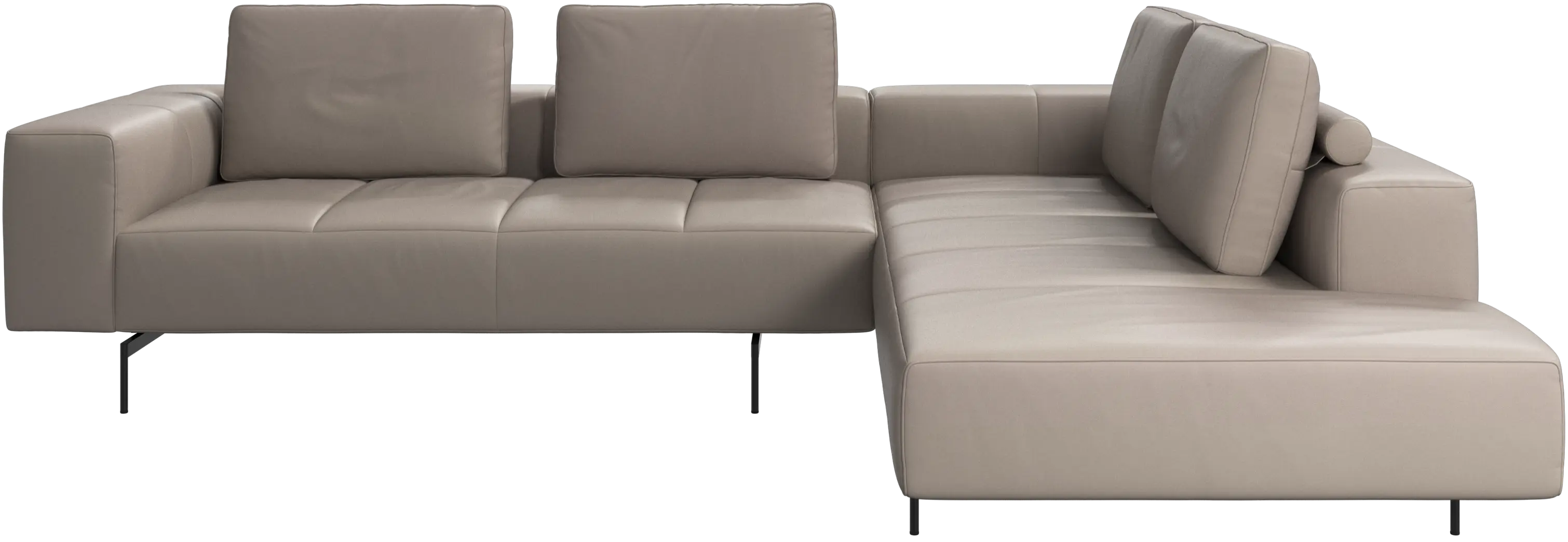 Amsterdam corner sofa with lounging unit