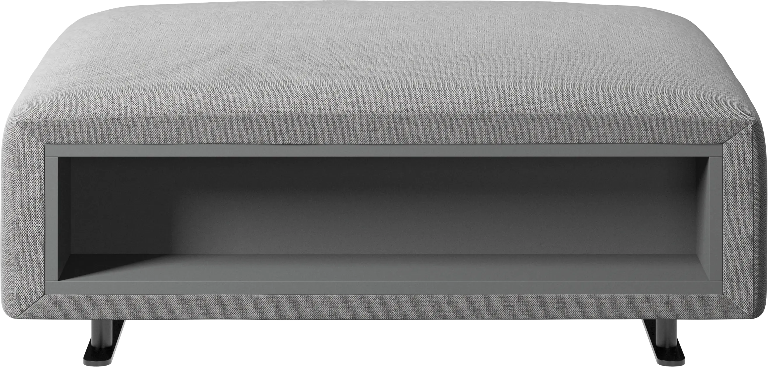 Hampton footstool with storage left and right sides