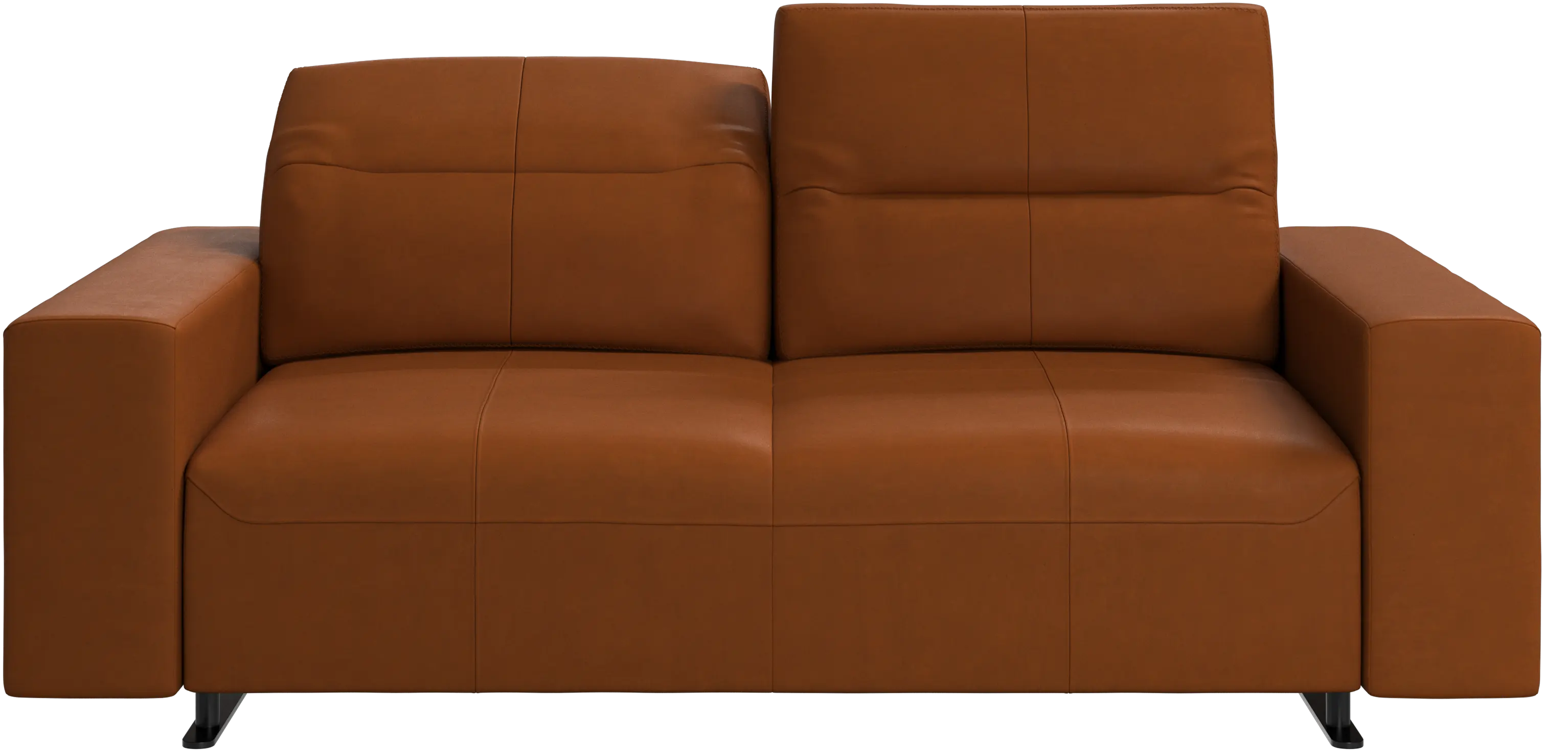 Hampton sofa with adjustable back and storage on the right side
