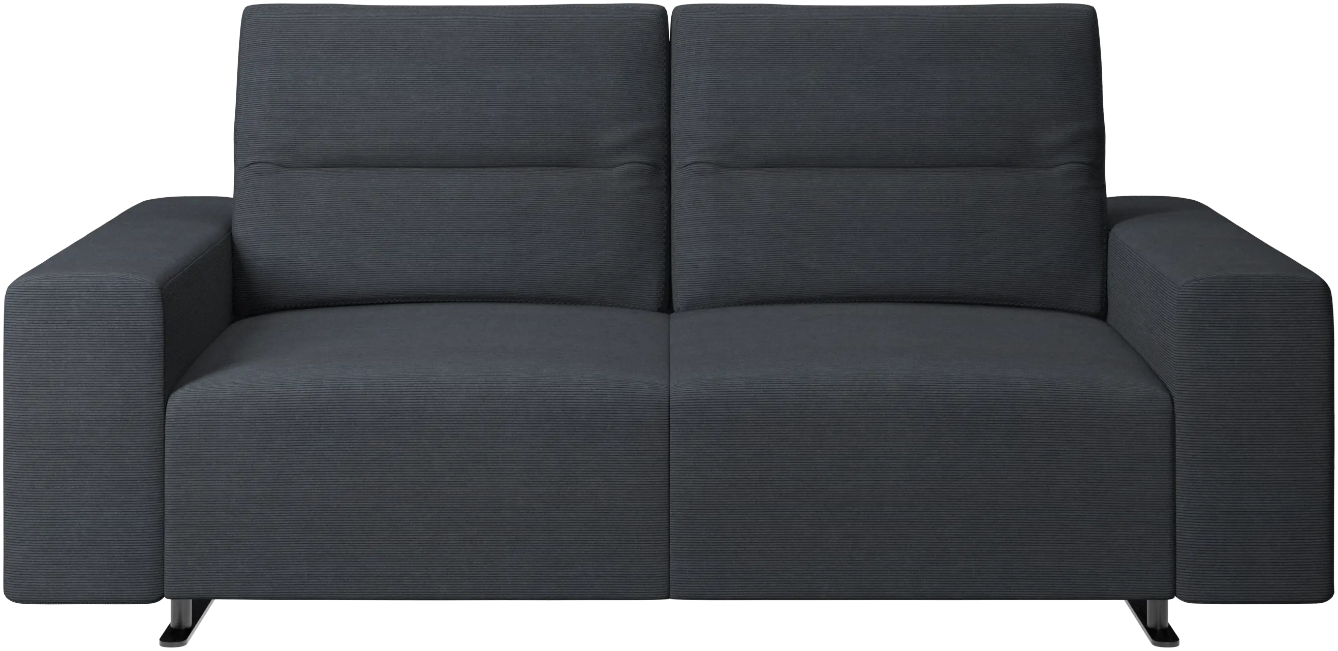 Hampton sofa with adjustable back and storage on the left side