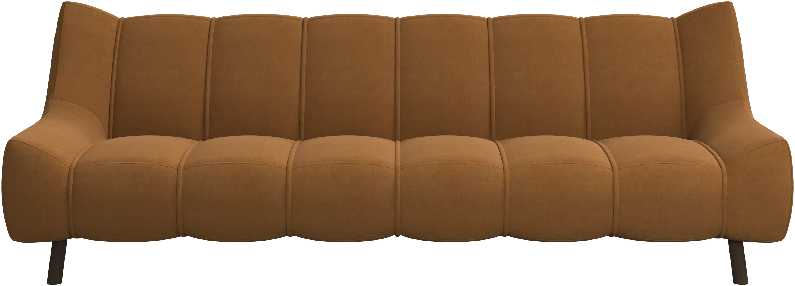 Nawabari 3 seater sofa, wooden leg