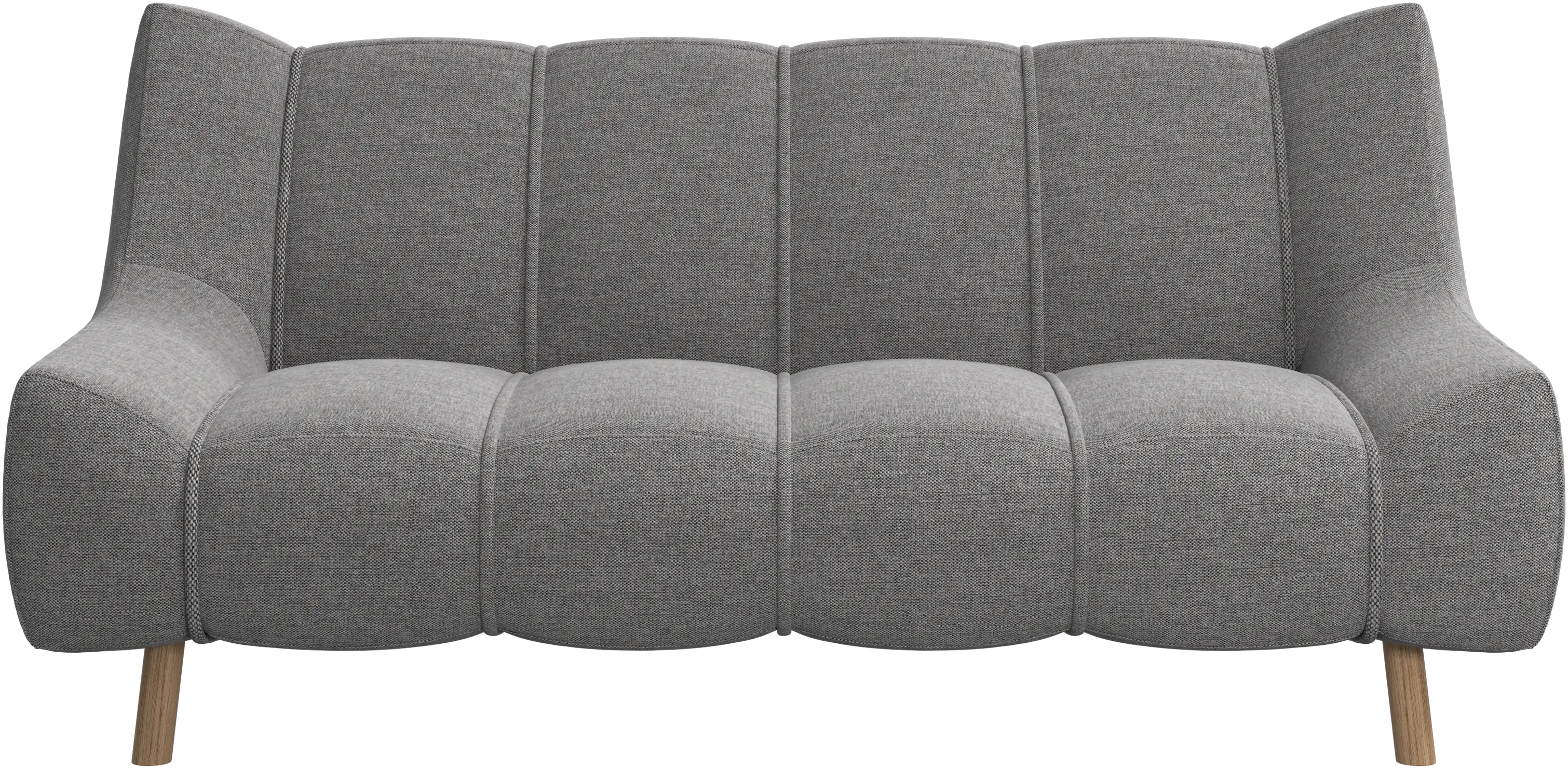 Canapé 2 places Nawabari, jambe en bois