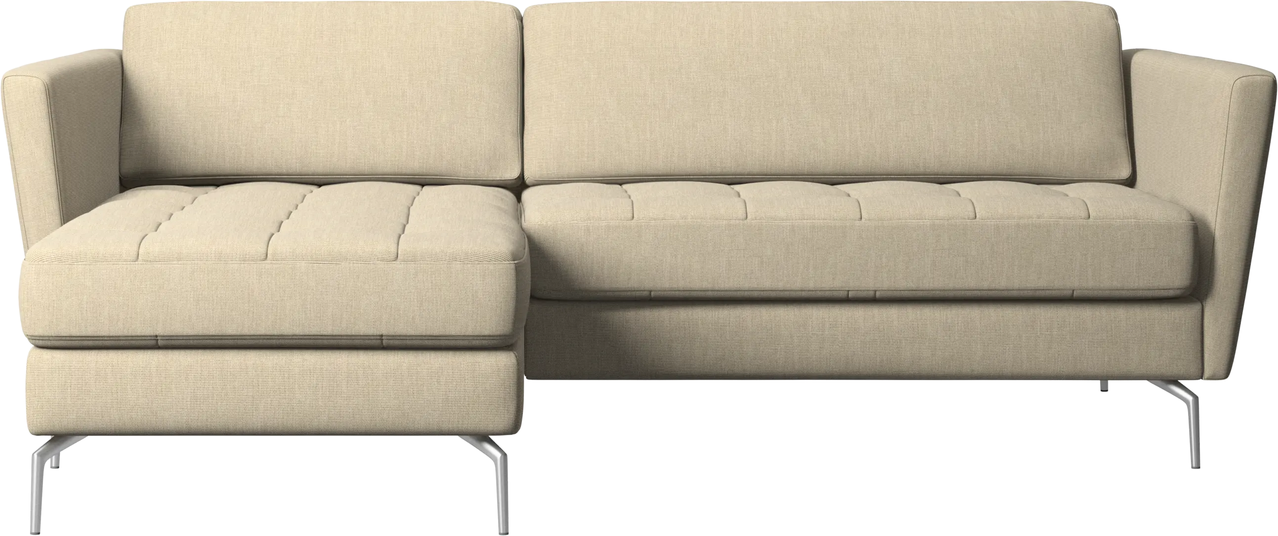 Osaka sofa with resting unit, tufted seat