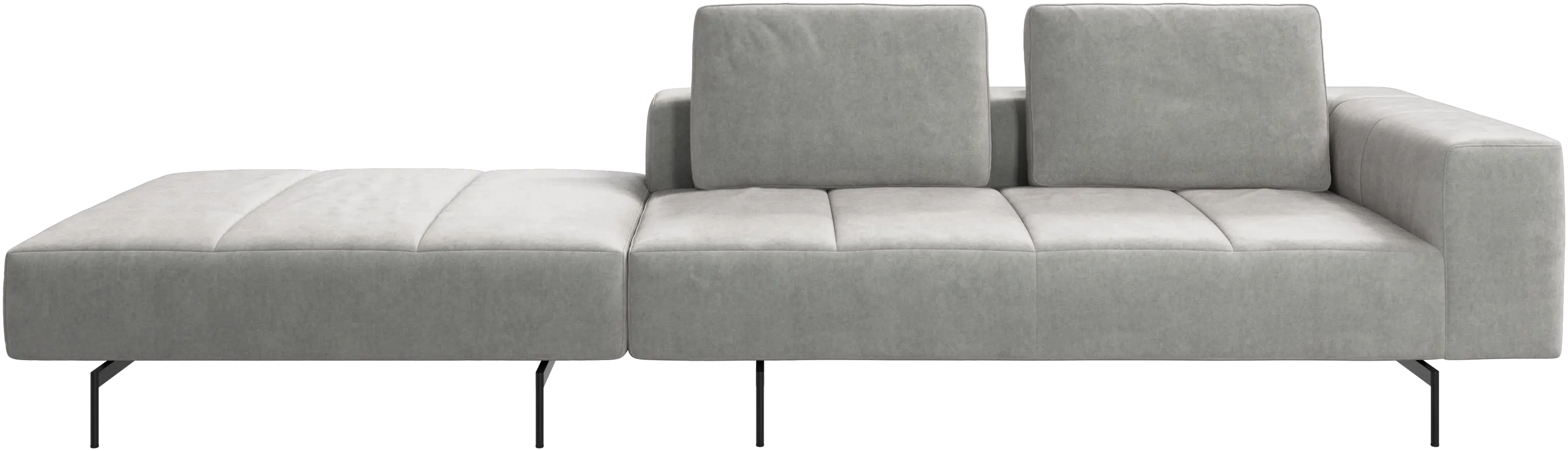 Amsterdam sofa with footstool on left side