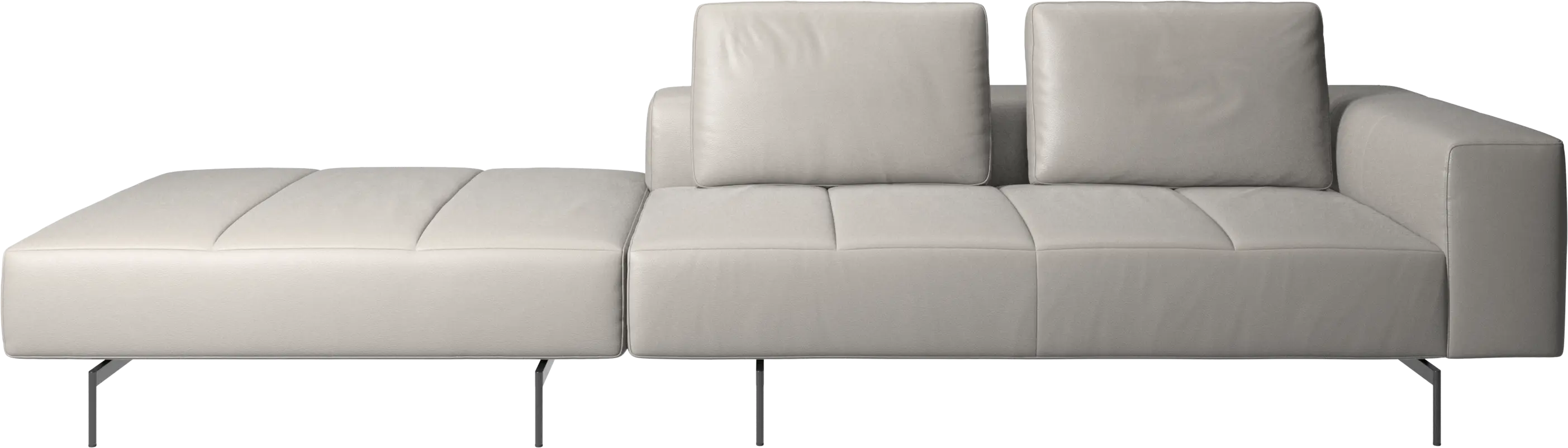 Amsterdam sofa with footstool on left side