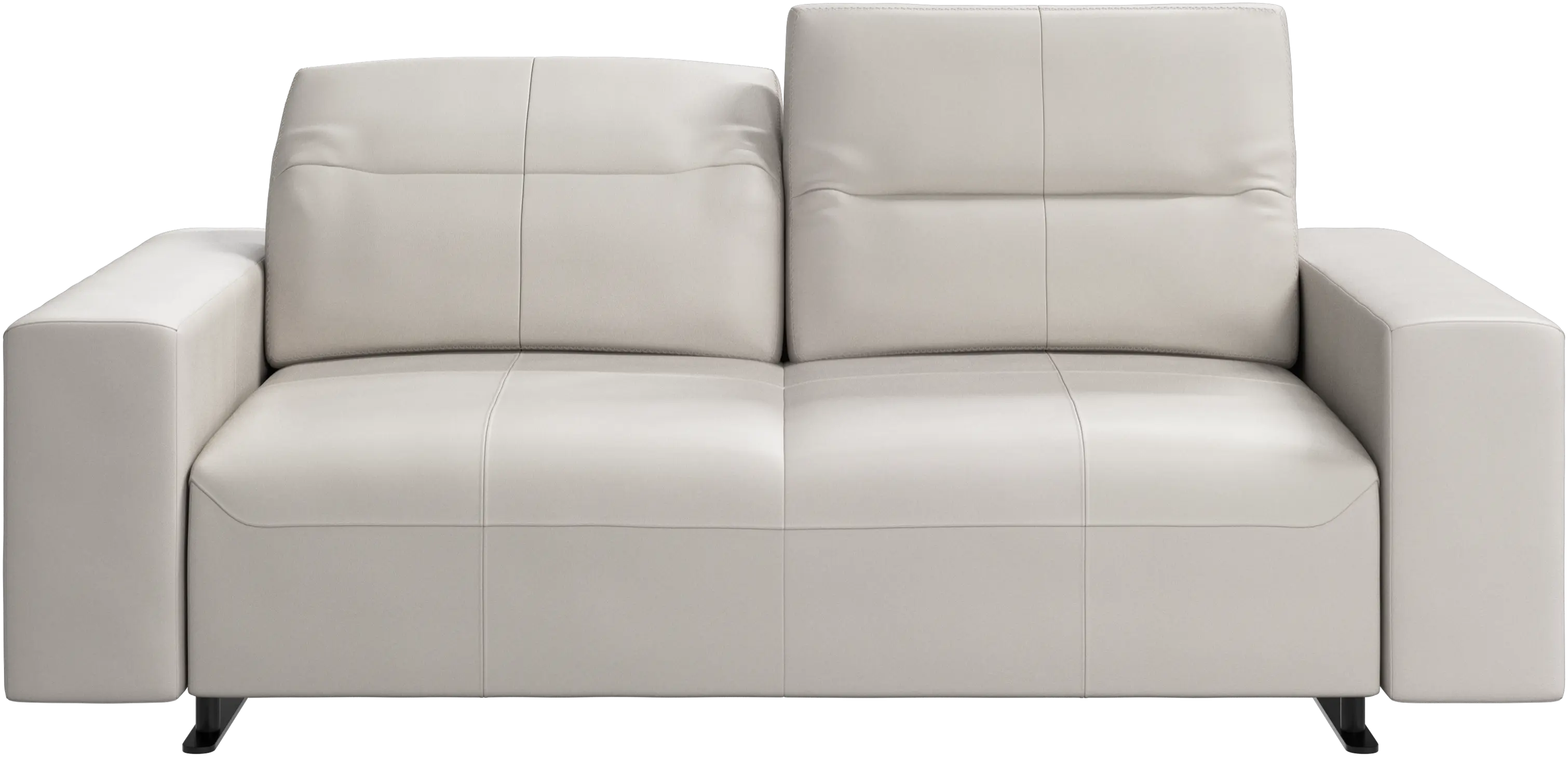 Hampton sofa with adjustable back and storage on the left side