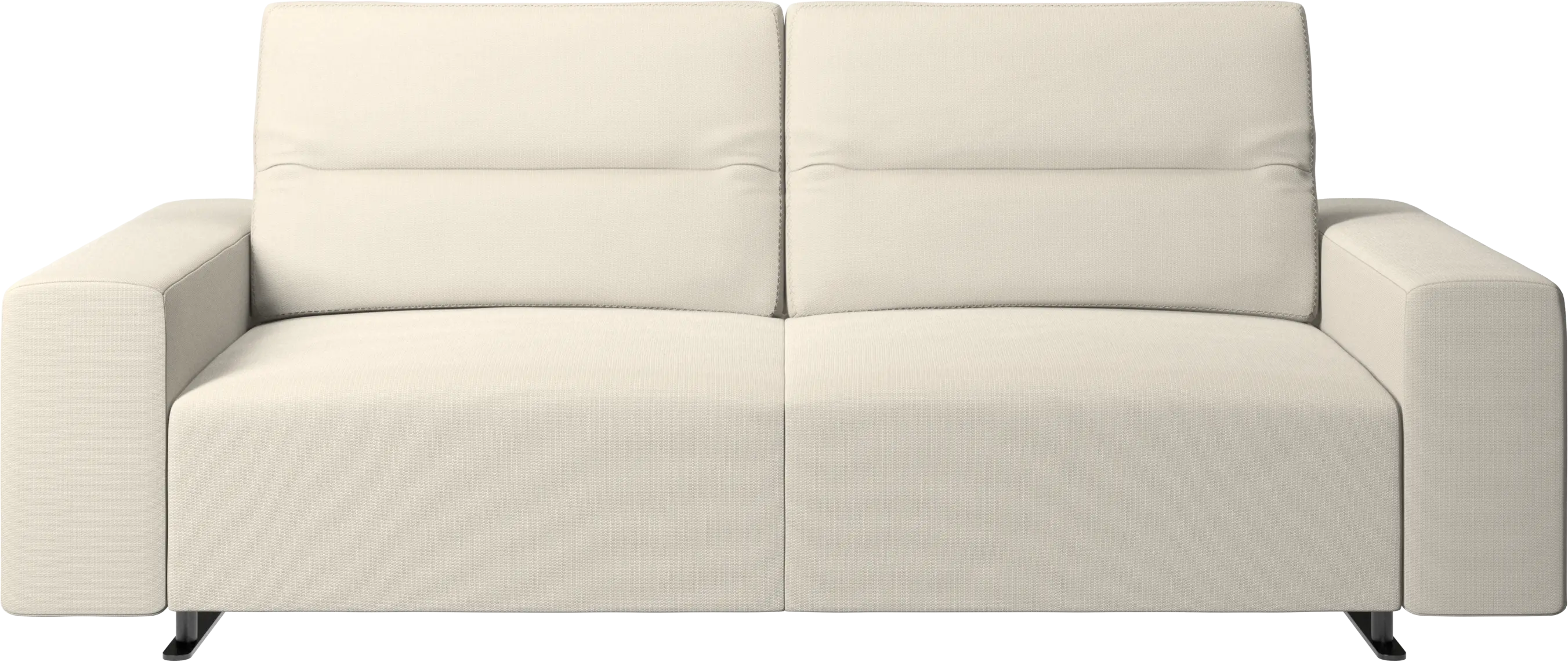 Hampton sofa with adjustable back and storage on the left side
