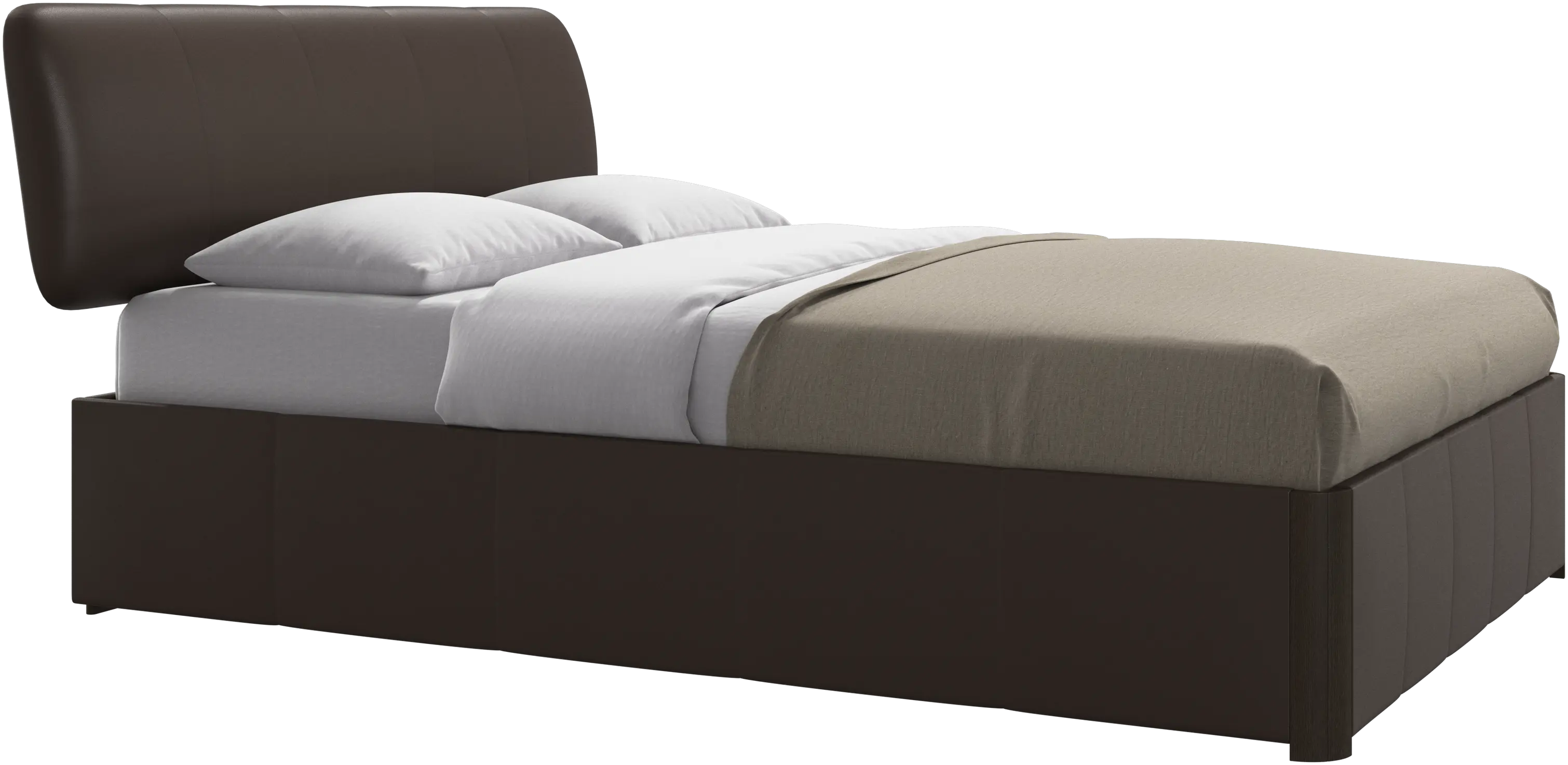 Element bed, bed-mounted headboard, with slats, excl. mattress