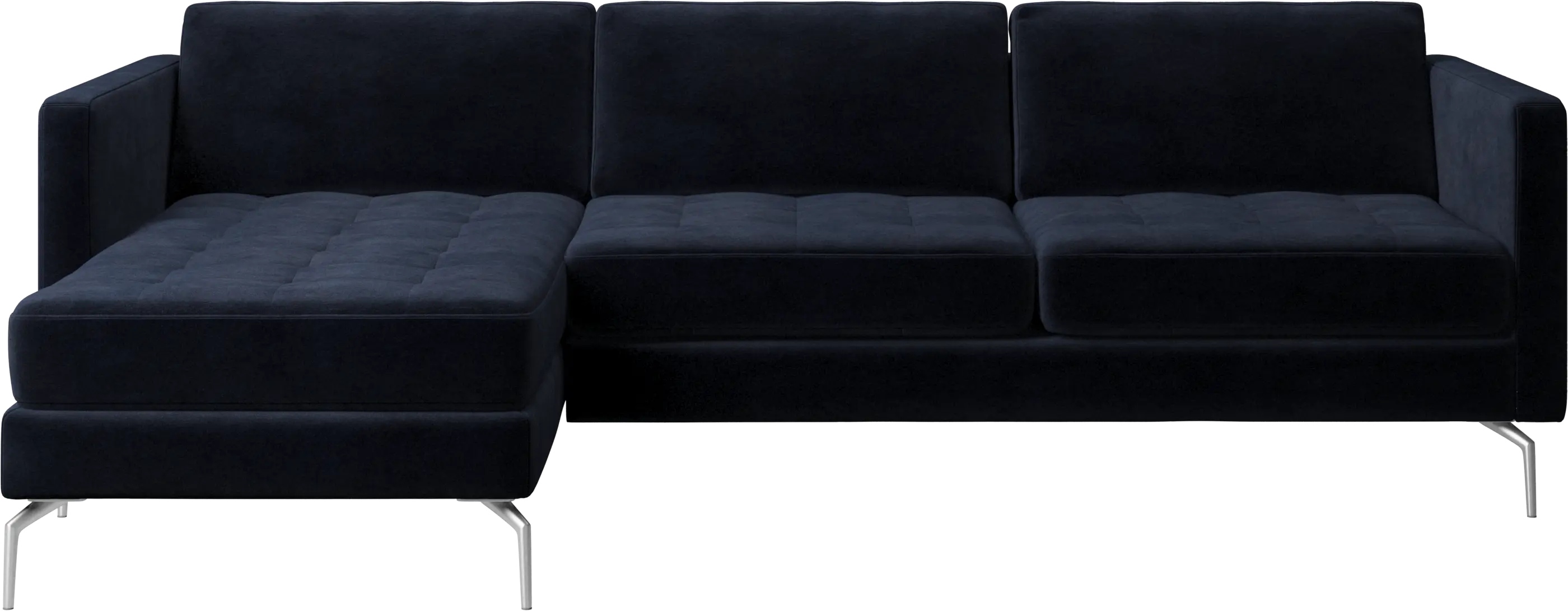 Osaka sofa with resting unit, tufted seat