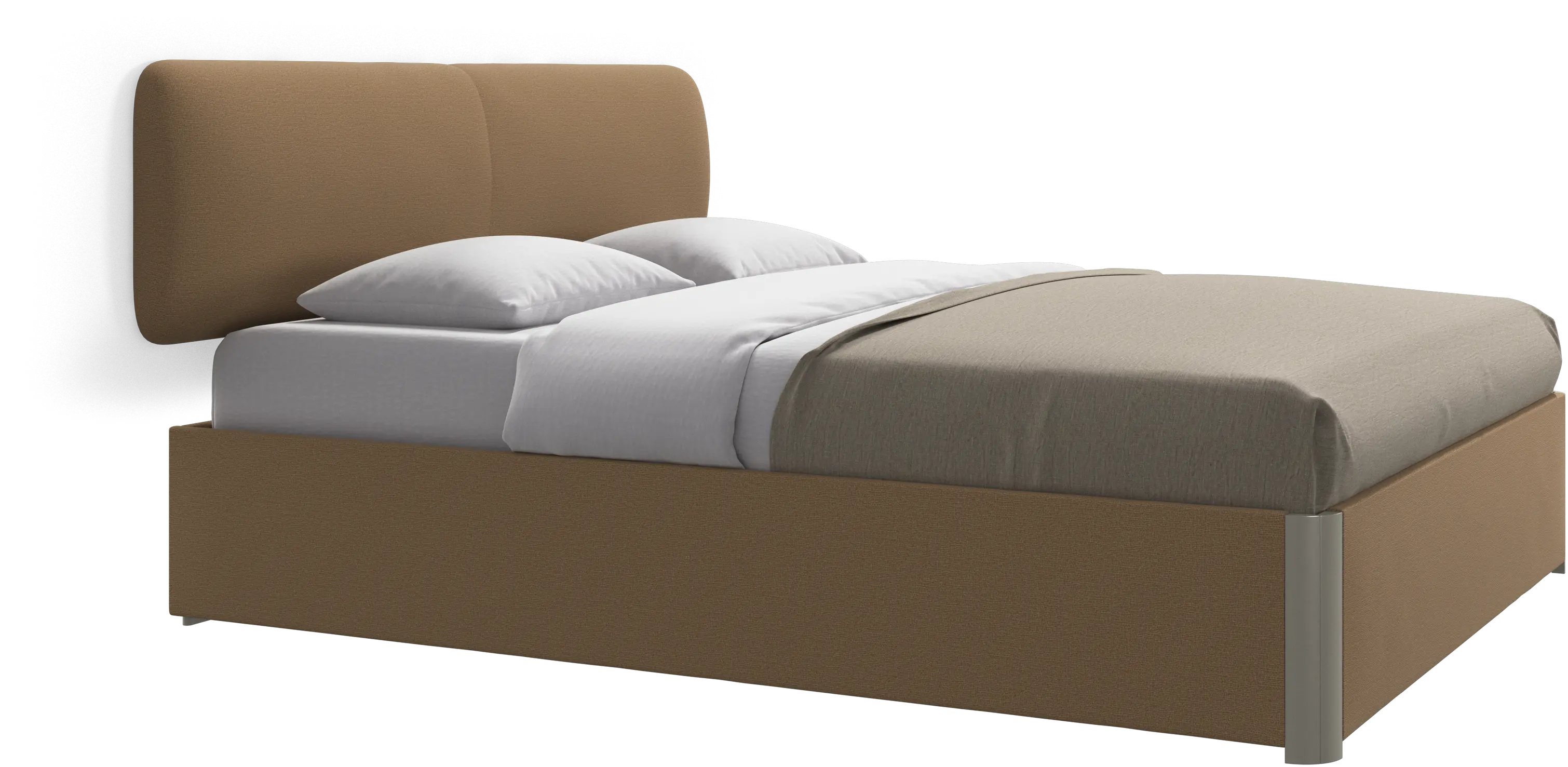 Element bed, wall-mounted headboard, with slats, excl. mattress