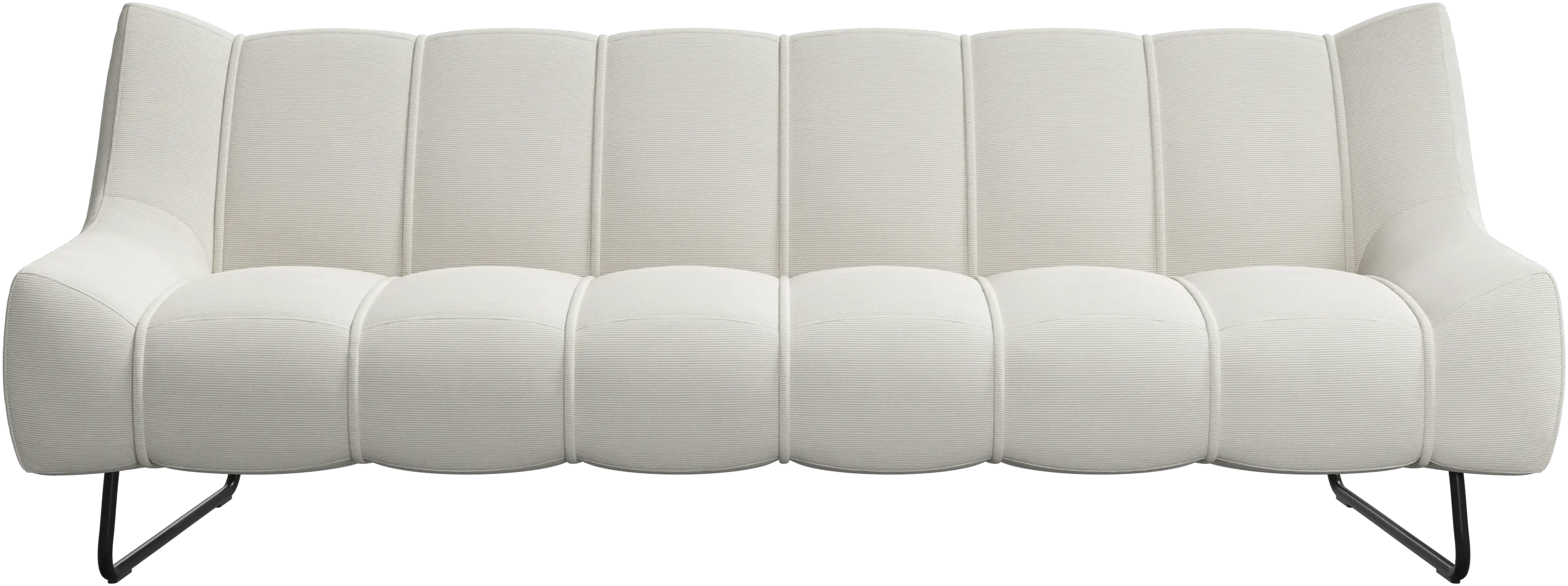 Canapé 3 places Nawabari, pied haut