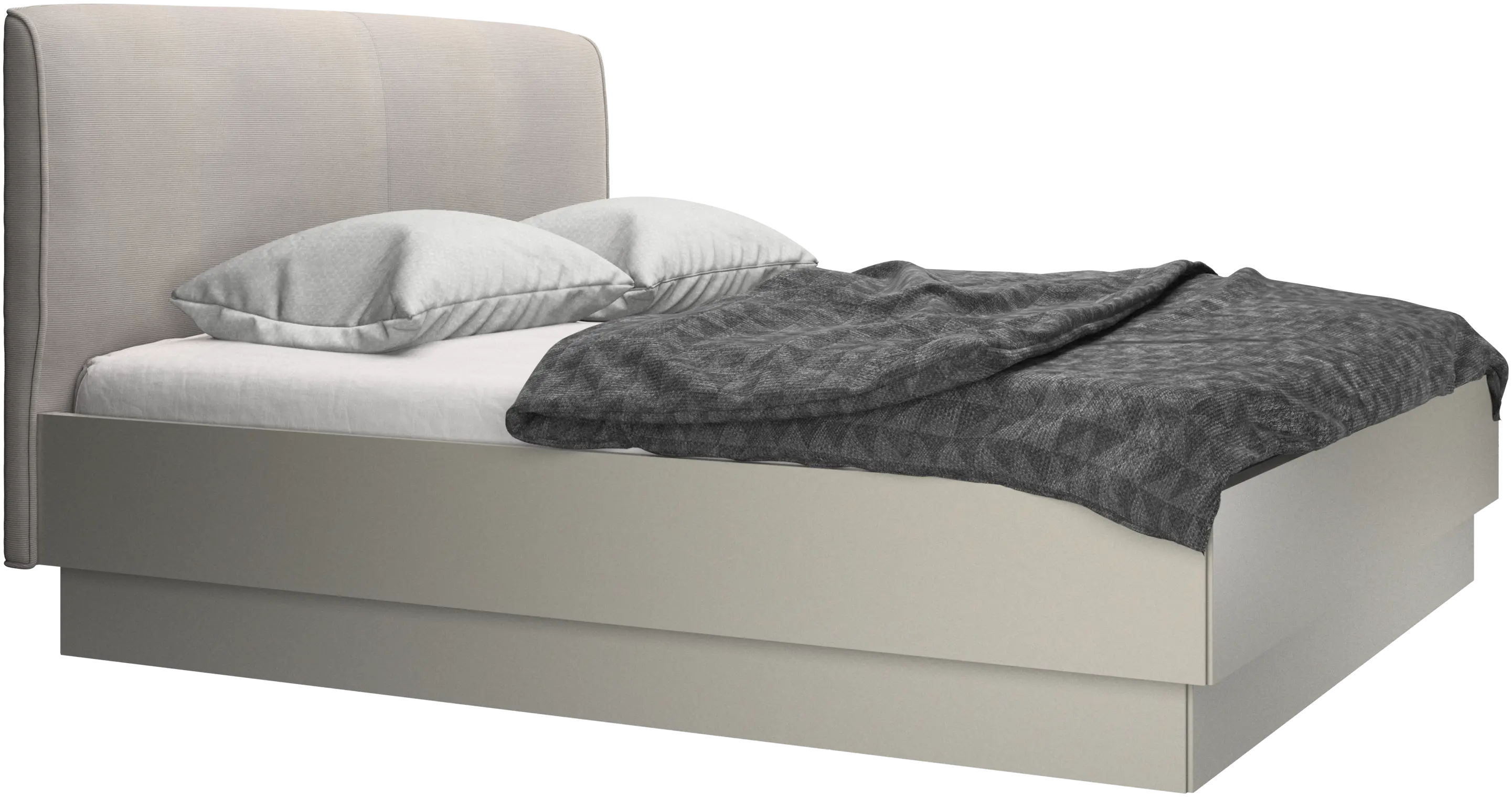 Houston, upholstered bed with storage