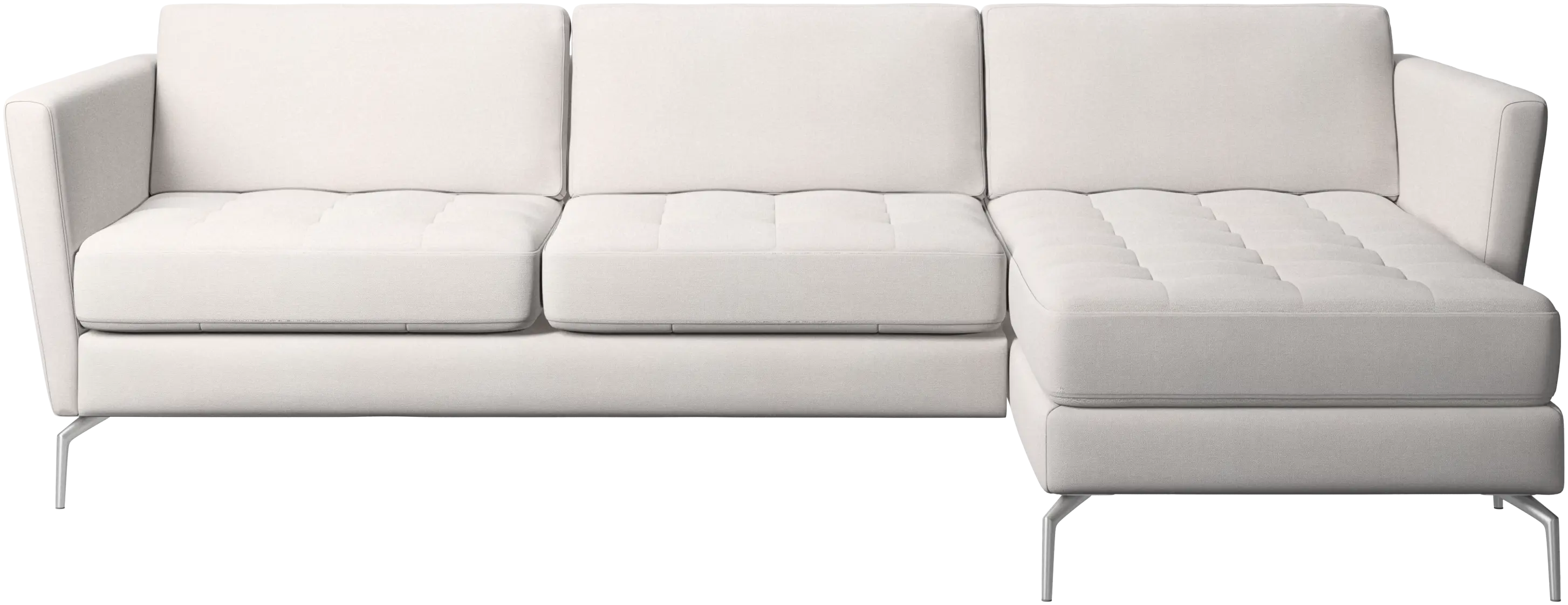 Osaka sofa with resting unit, tufted seat