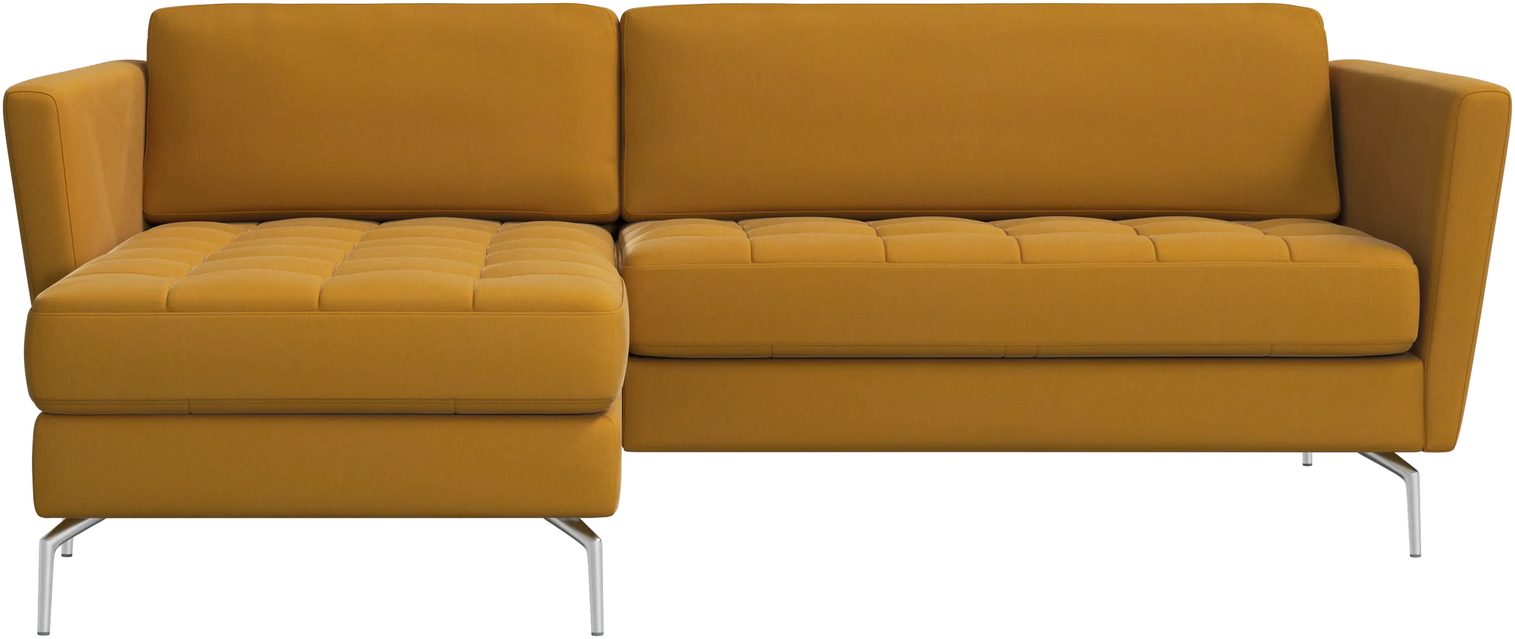 Osaka sofa with resting unit, tufted seat