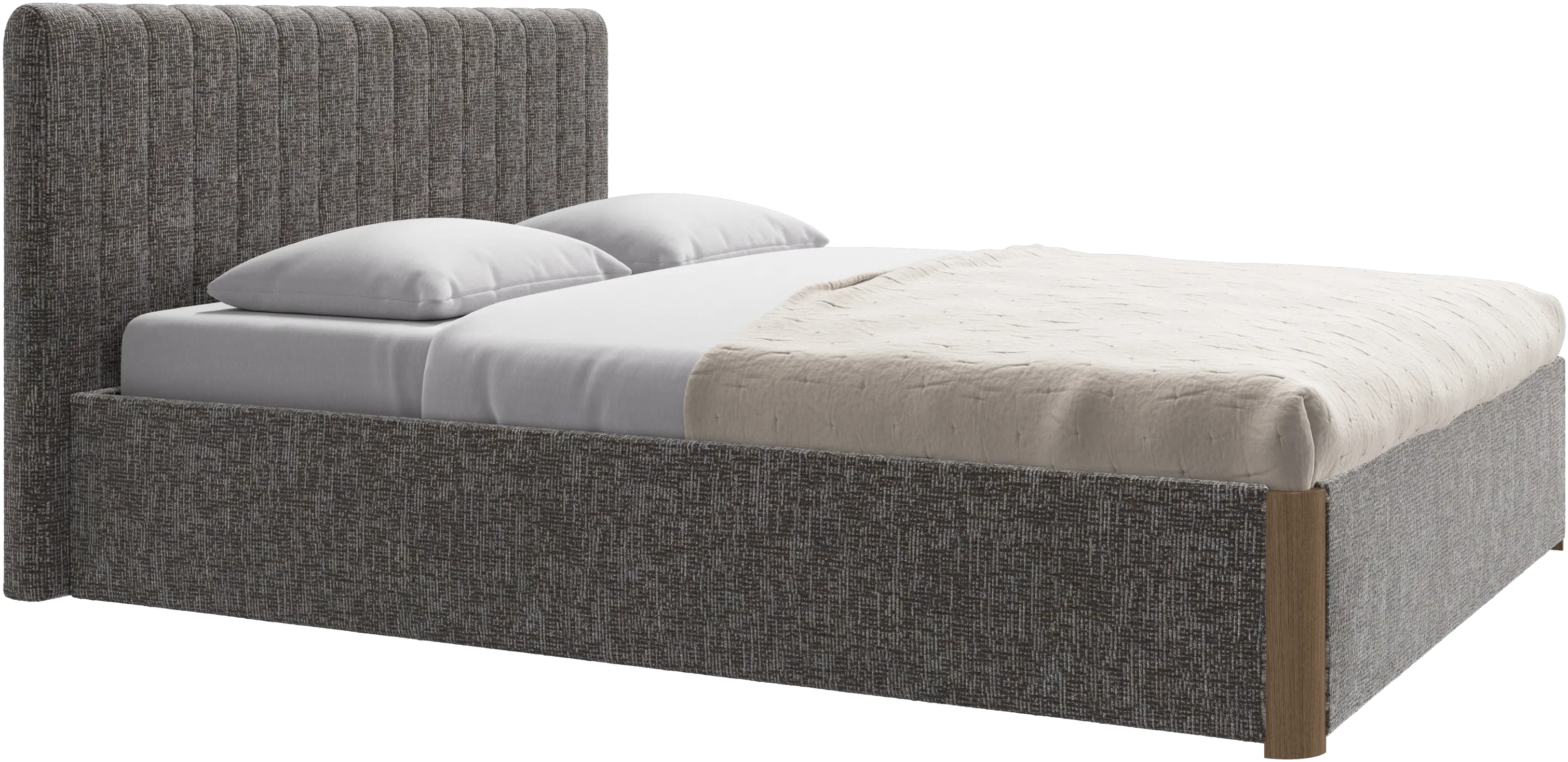 Element bed, bedgemonteerd hoofdbord, met latten, excl. matras